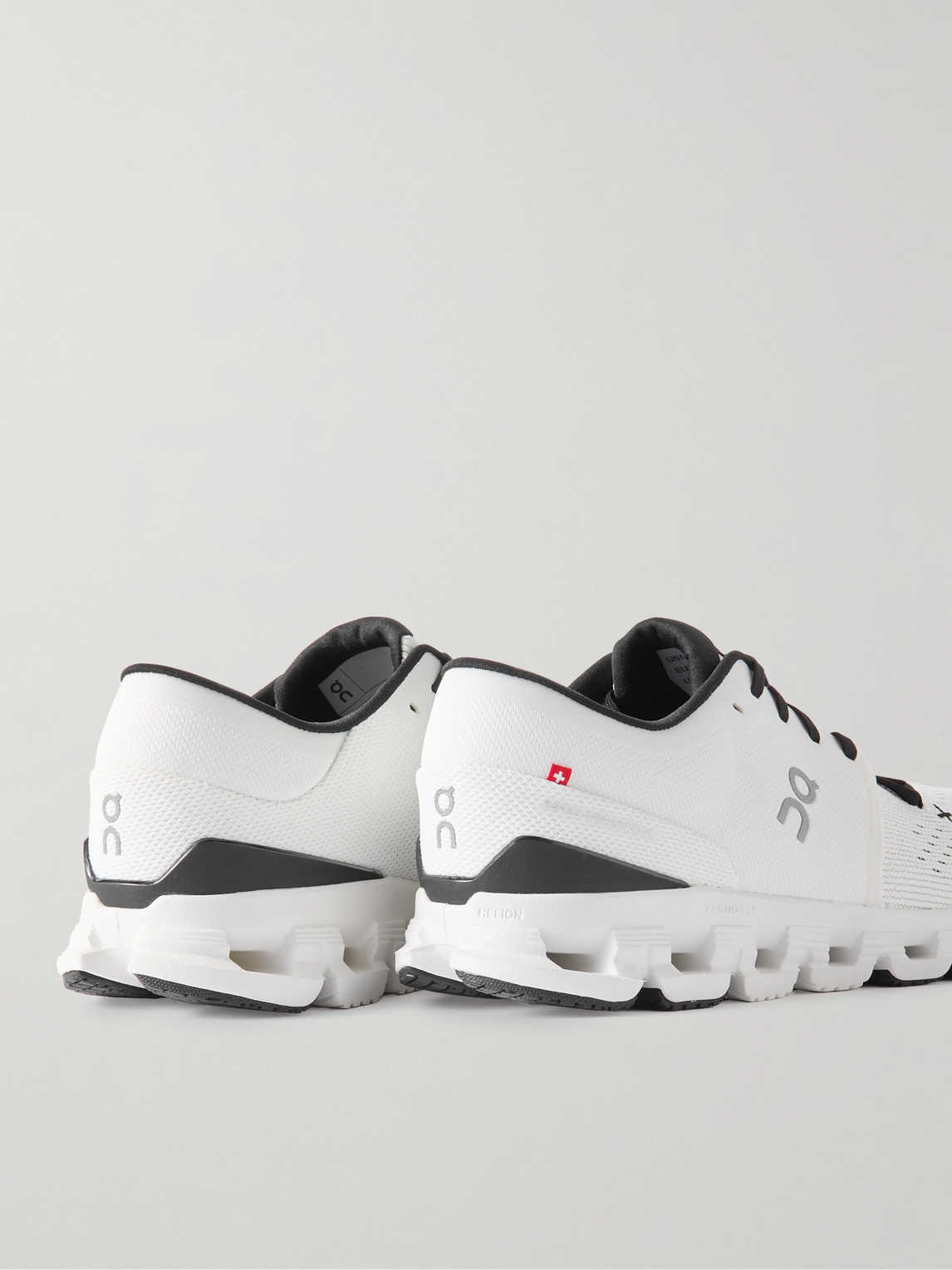 On Cloud X 4 Rubber-trimmed Mesh Running Sneakers In White