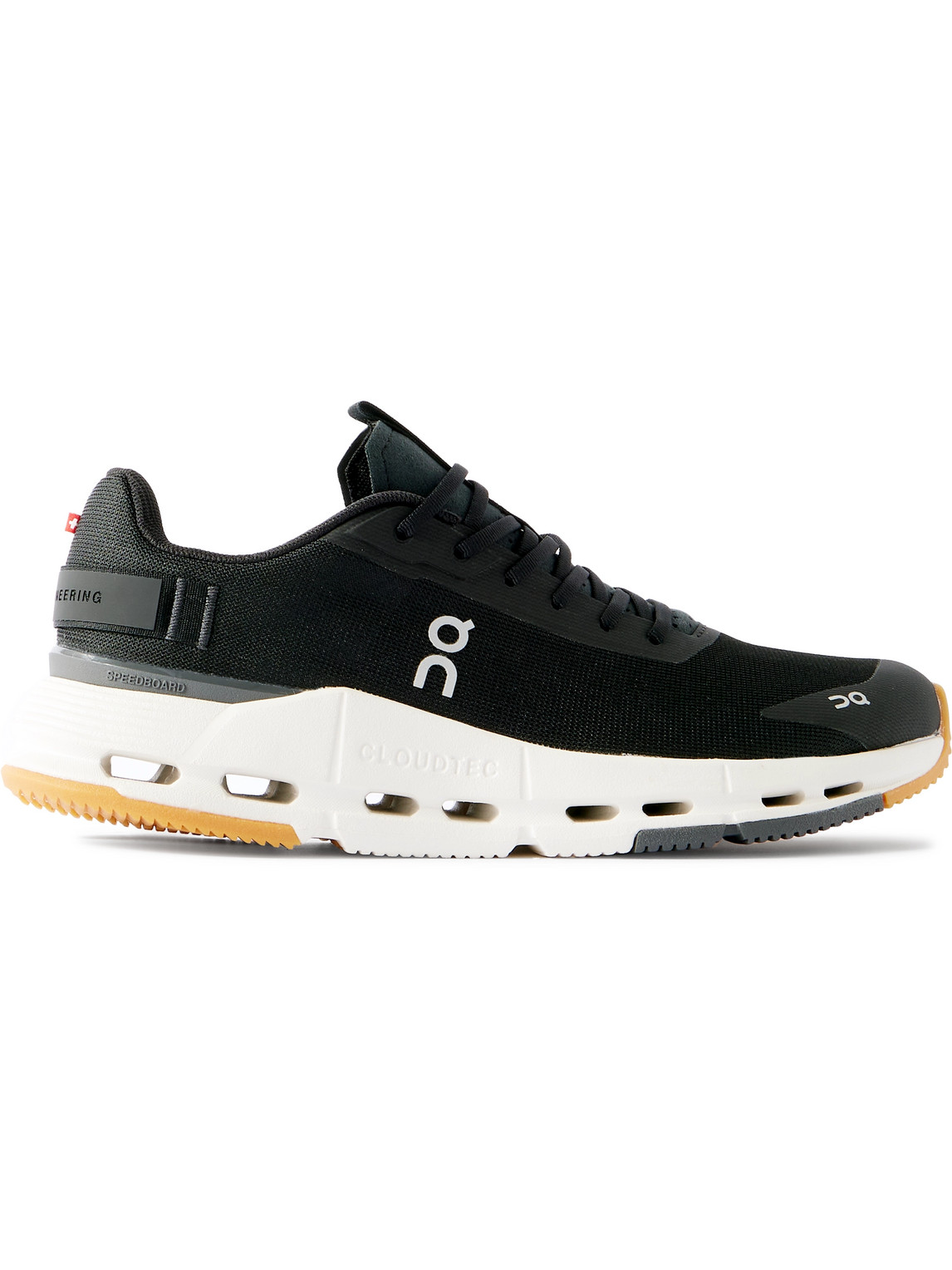 ON CLOUDNOVA FORM 2 RUBBER AND MESH-TRIMMED STRETCH-KNIT SNEAKERS