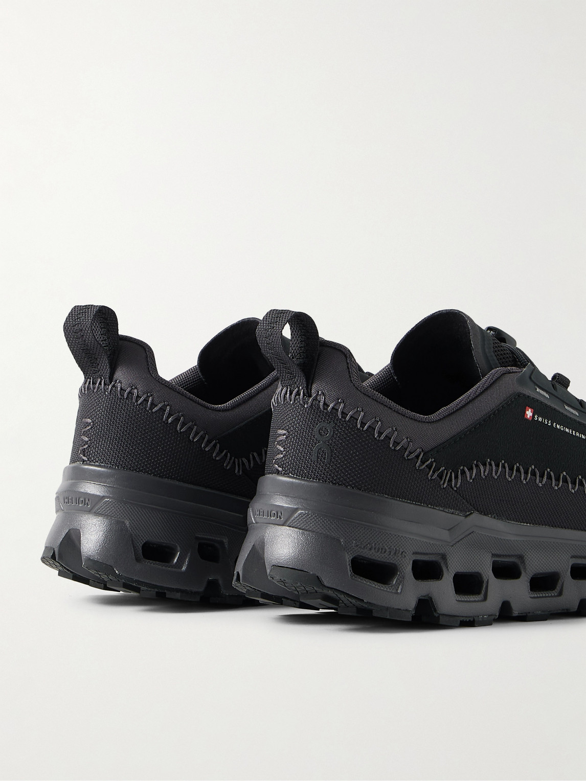 On Cloudaway 2 Rubber-trimmed Coated Recycled-shell And Mesh Sneakers In Black
