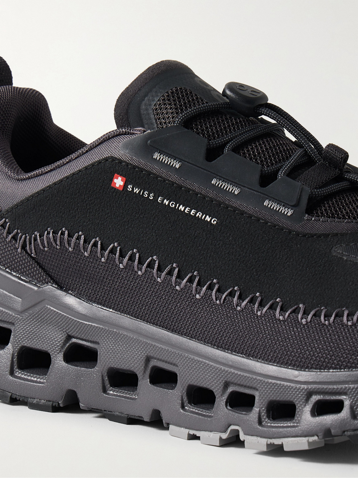 On Cloudaway 2 Rubber-trimmed Coated Recycled-shell And Mesh Sneakers In Black