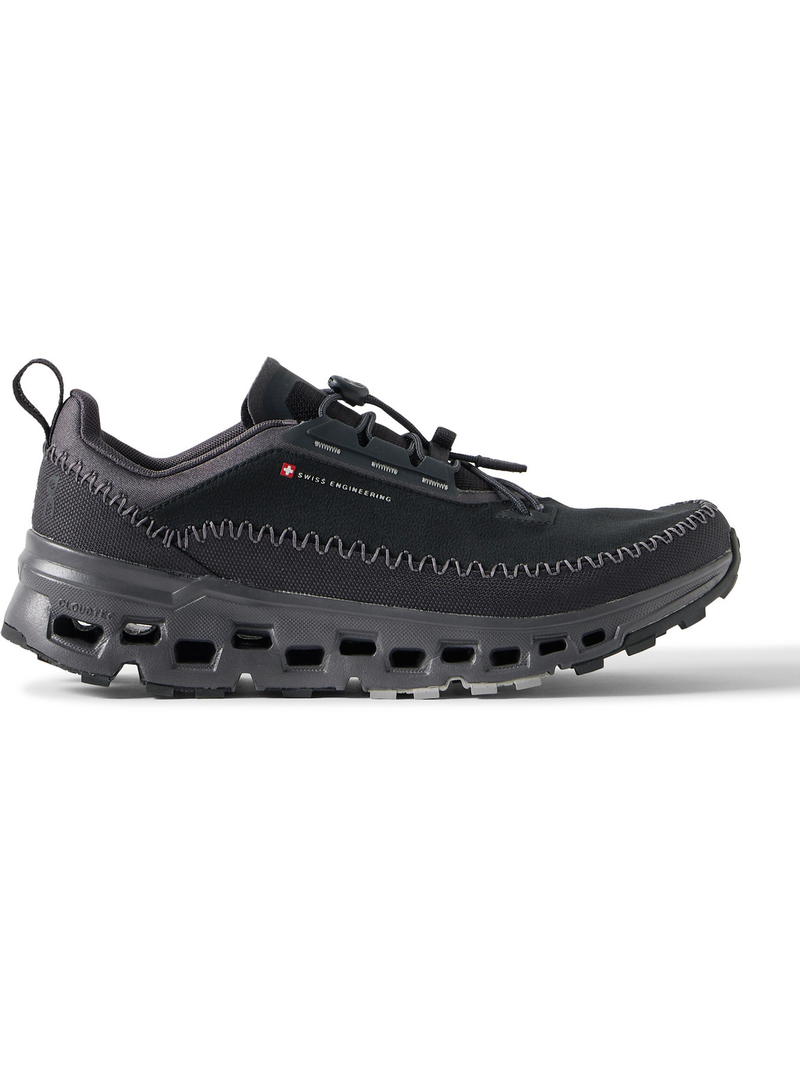 On Cloudaway 2 Rubber-trimmed Coated Recycled-shell And Mesh Sneakers In Black