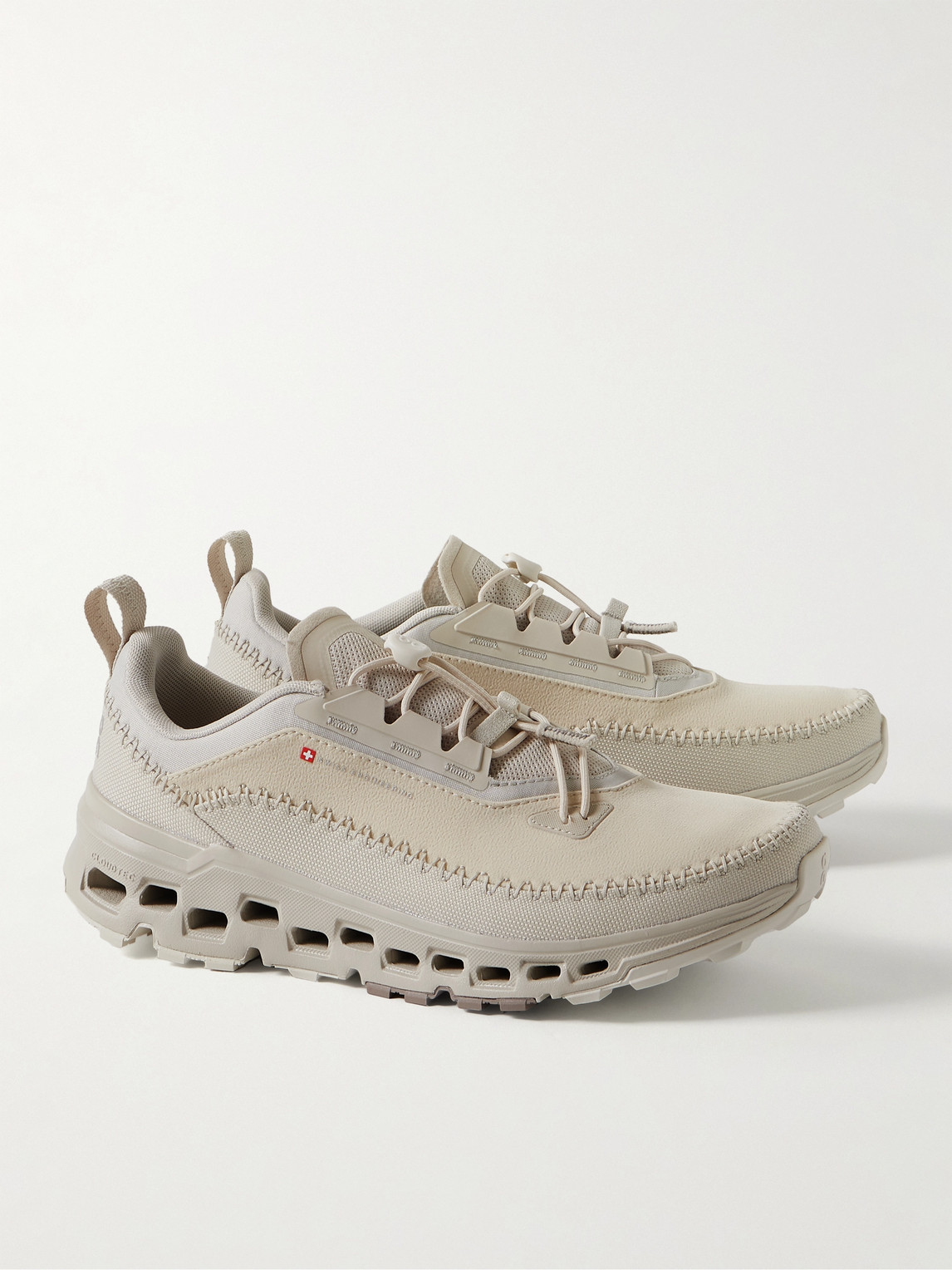 On Cloudaway 2 Rubber-trimmed Coated Recycled-shell And Mesh Sneakers In Neutrals