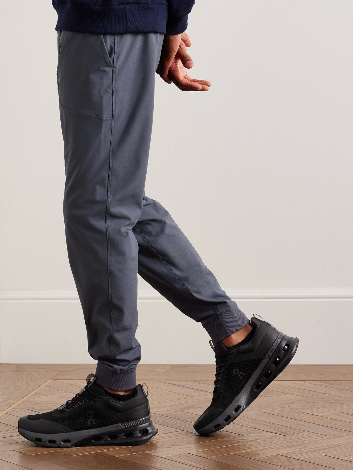 On Cloudnova X Rubber-trimmed Mesh Running Sneakers In Black
