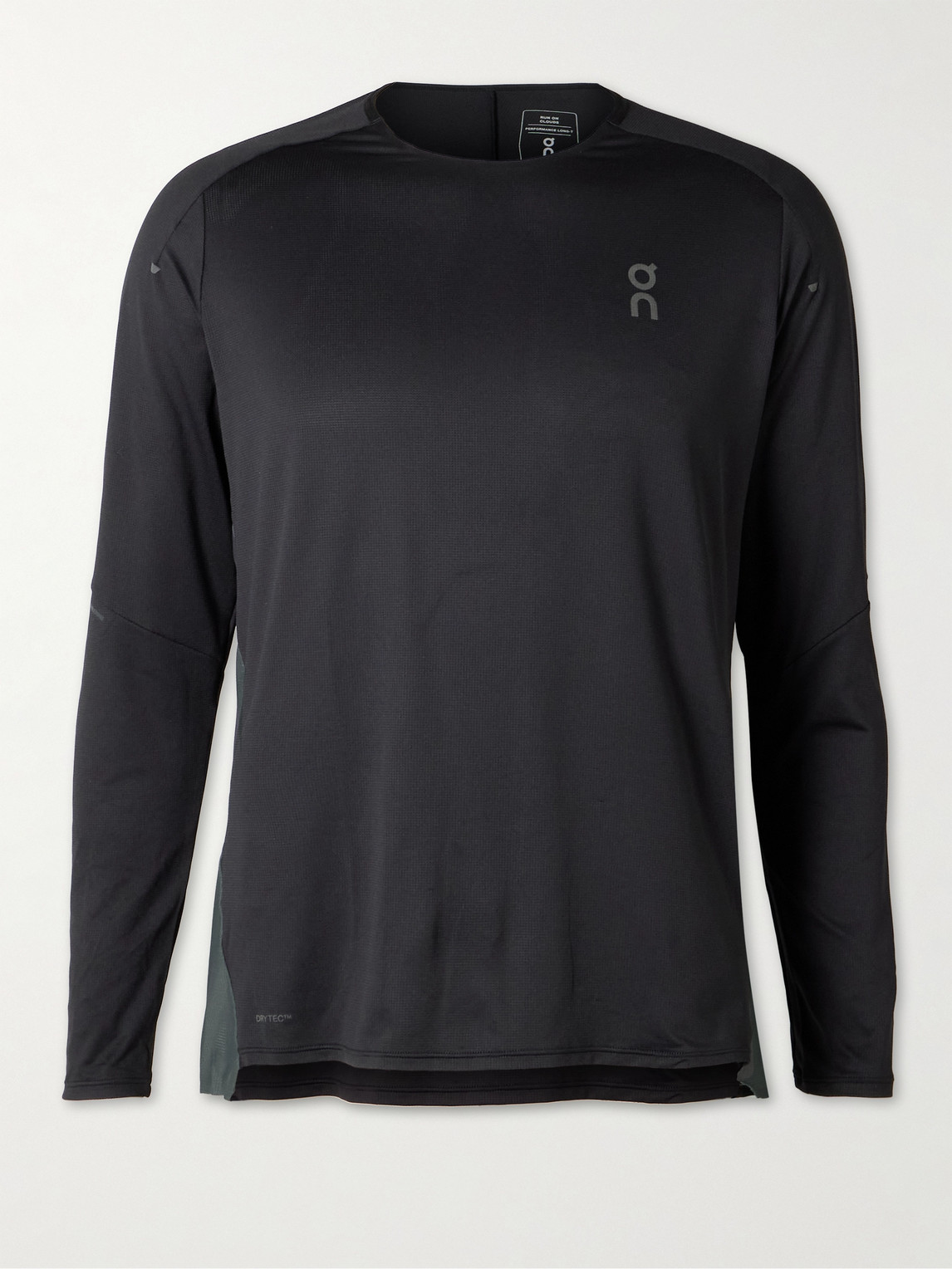Performance Slim-Fit Stretch Recycled-Jersey and Mesh Top