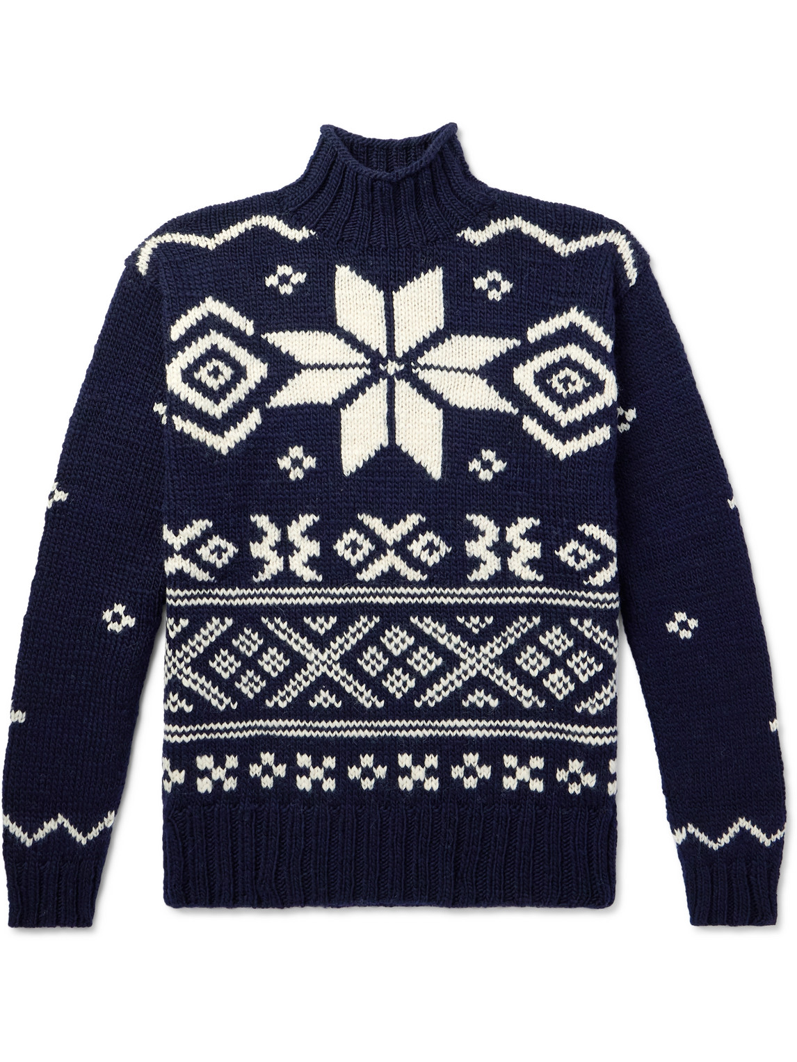 Fair Isle Wool Rollneck Sweater