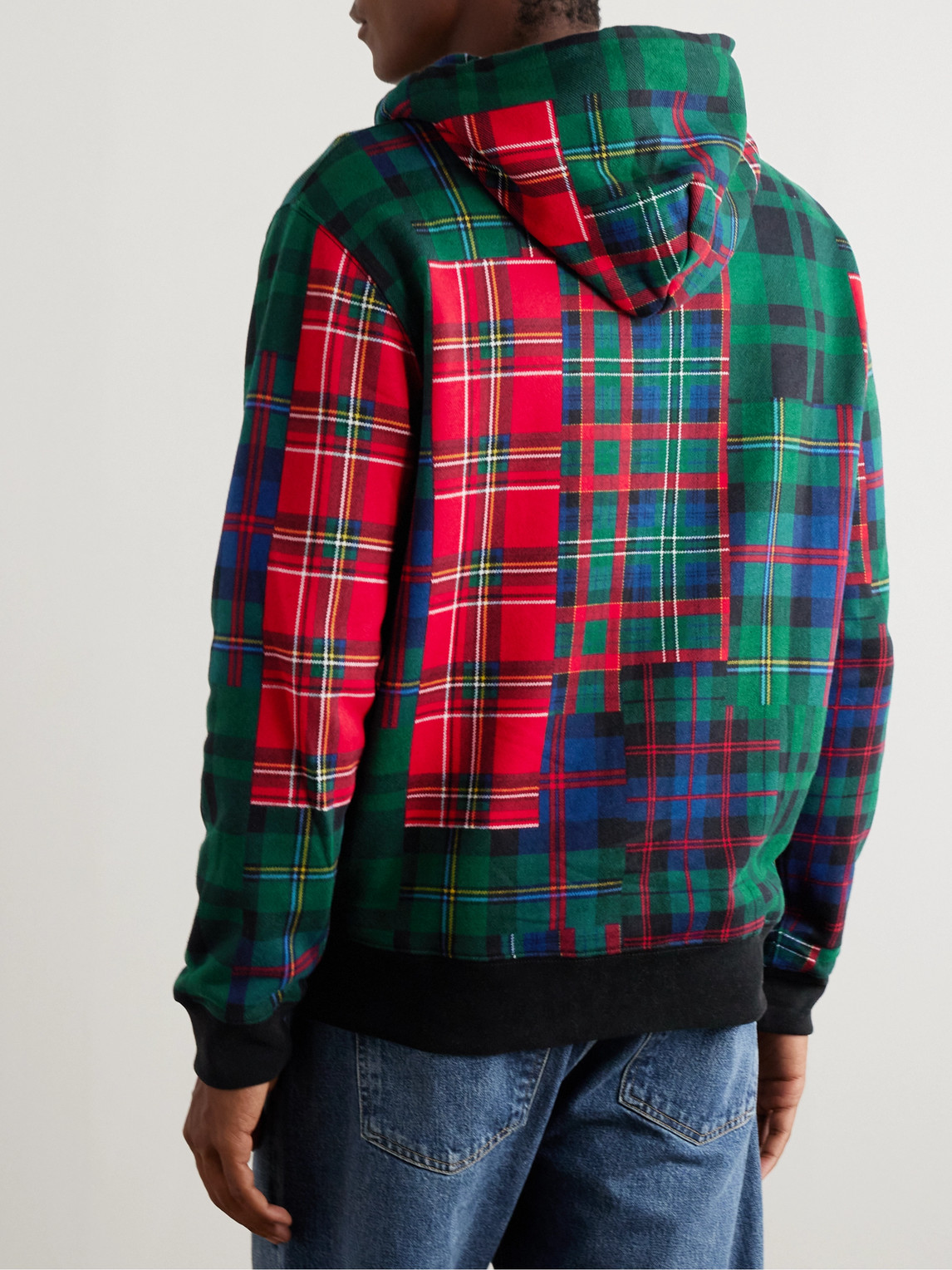 Polo Ralph Lauren - Checked Cotton-Blend Zip-Up Hoodie - Curated