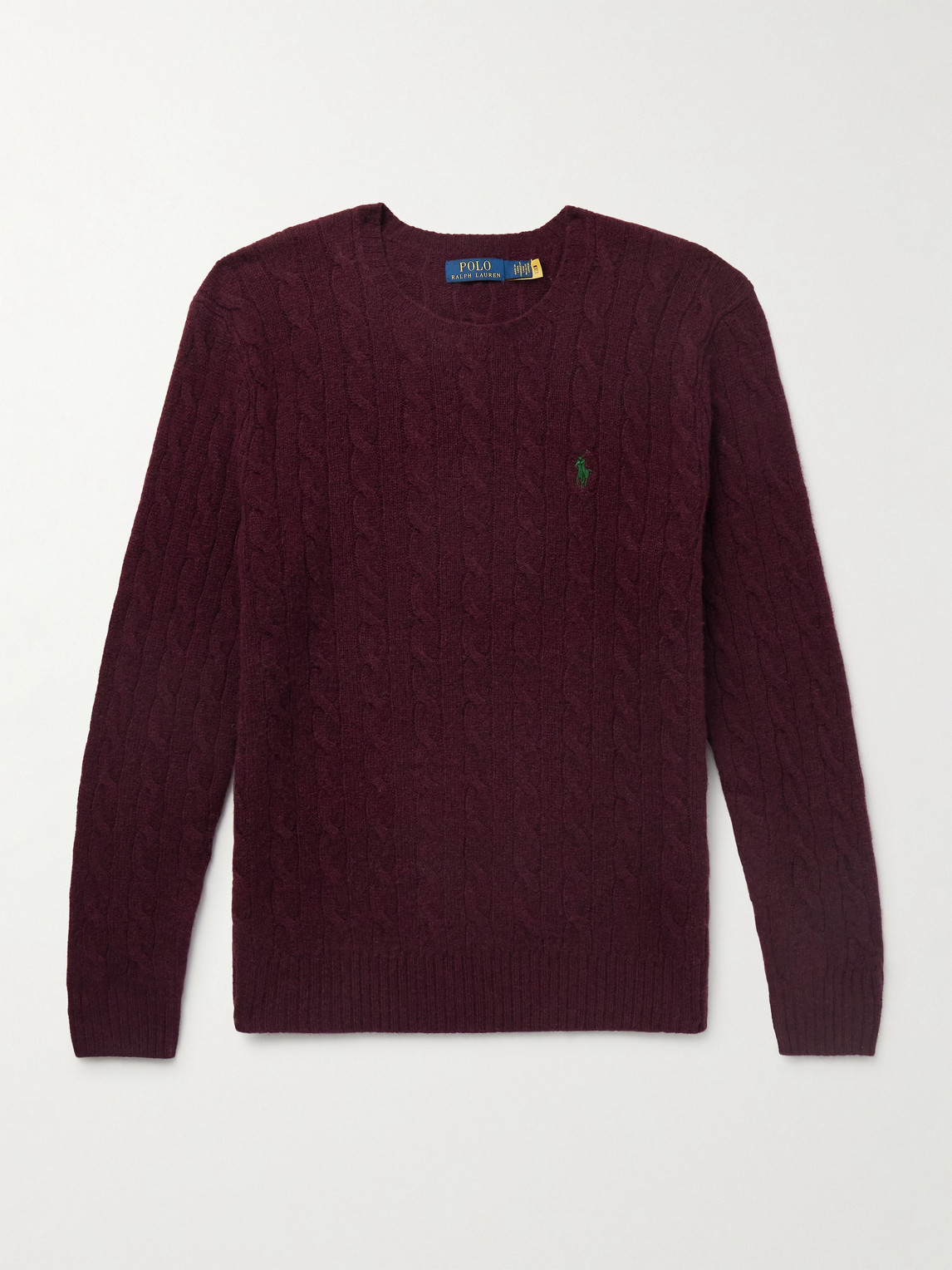 Polo Ralph Lauren lim-Fit Cable-Knit Wool and Cashmere-Blend weater - Men