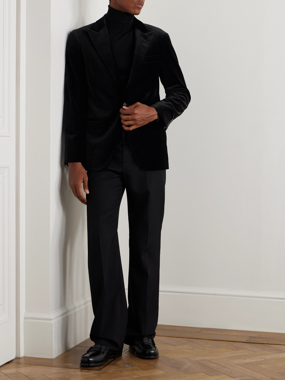 Cotton-Velvet Blazer — 2
