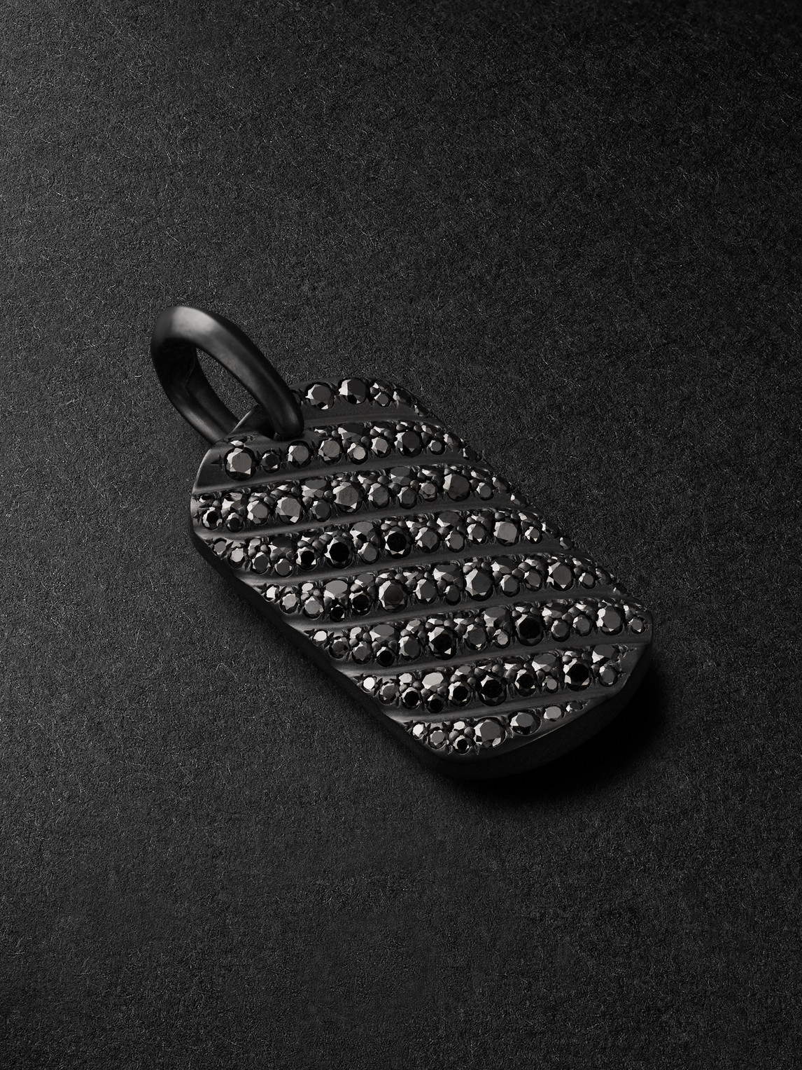 David Yurman Chevron Titanium Diamond Pendant - Men