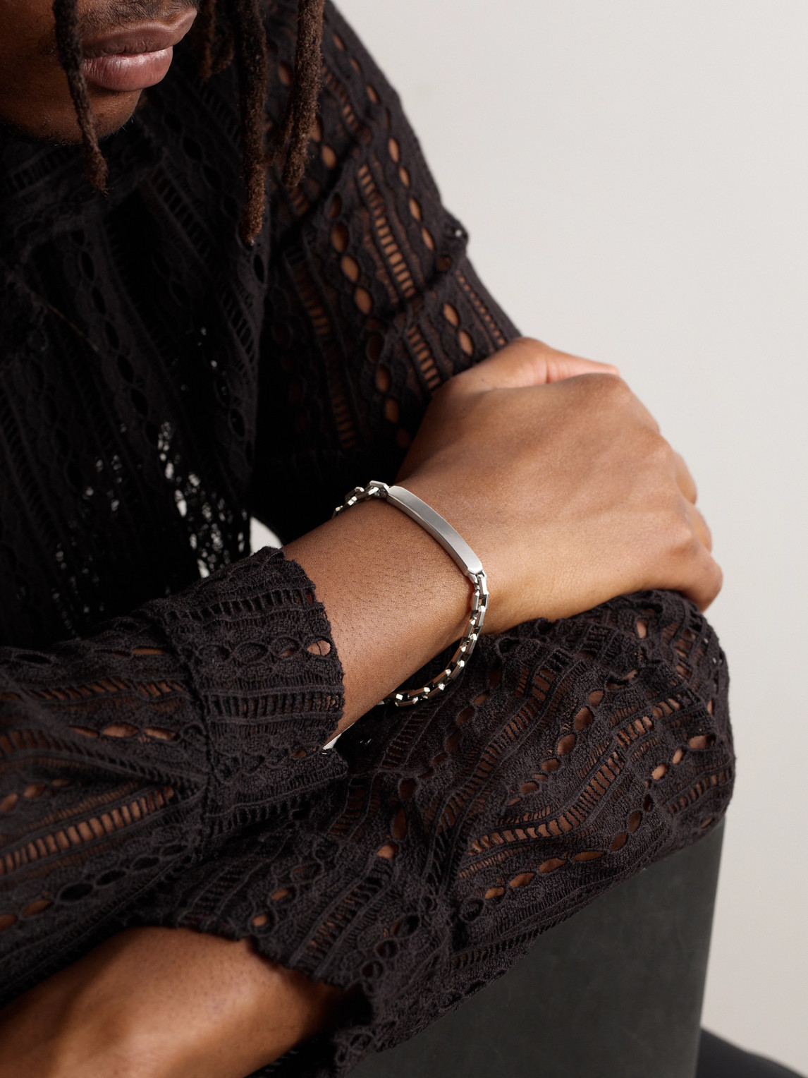 David Yurman Streamline® Brushed Sterling Silver Id Bracelet In Silver