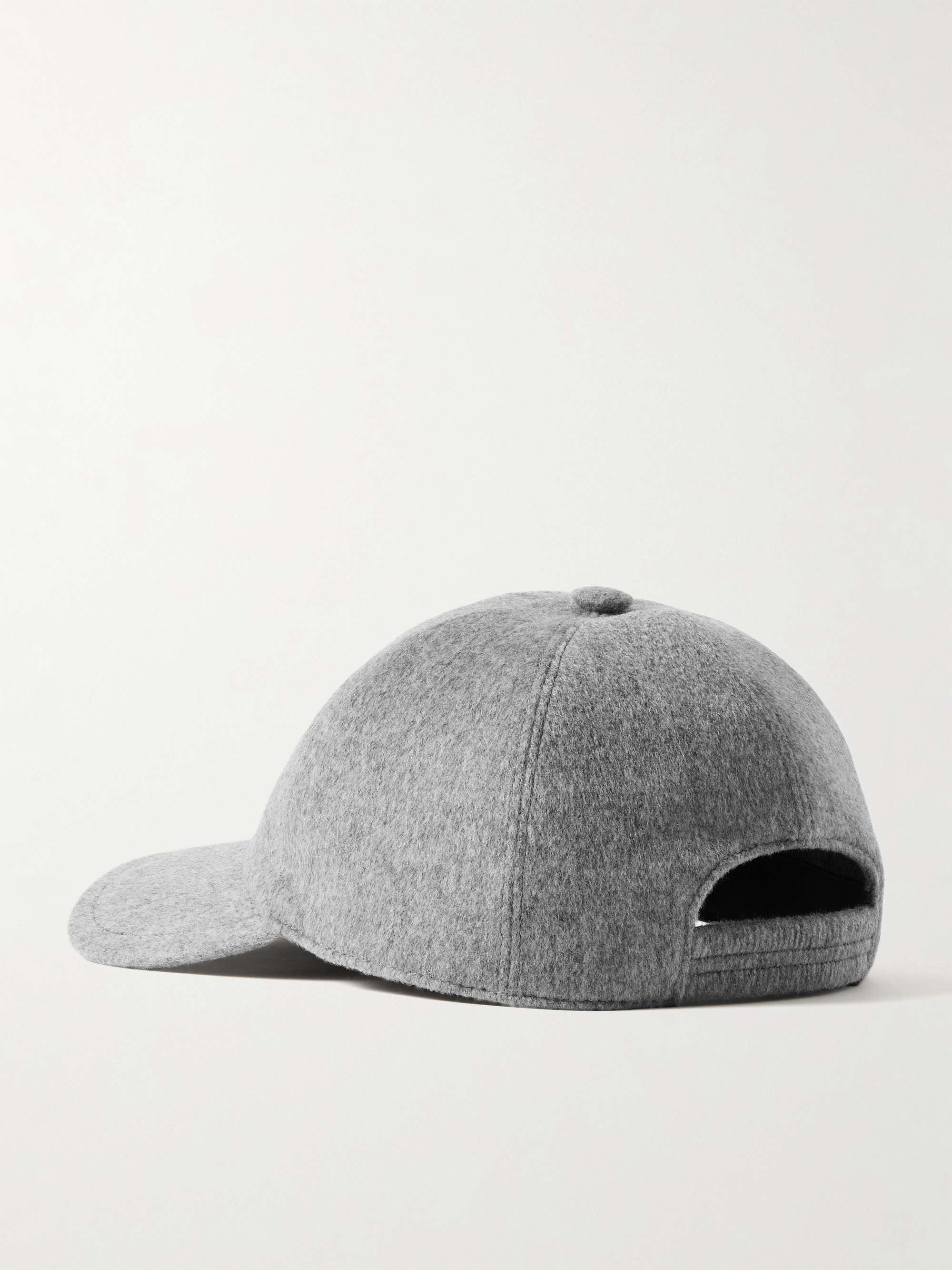LORO PIANA Logo-Embroidered Storm System® Baby Cashmere Baseball Cap