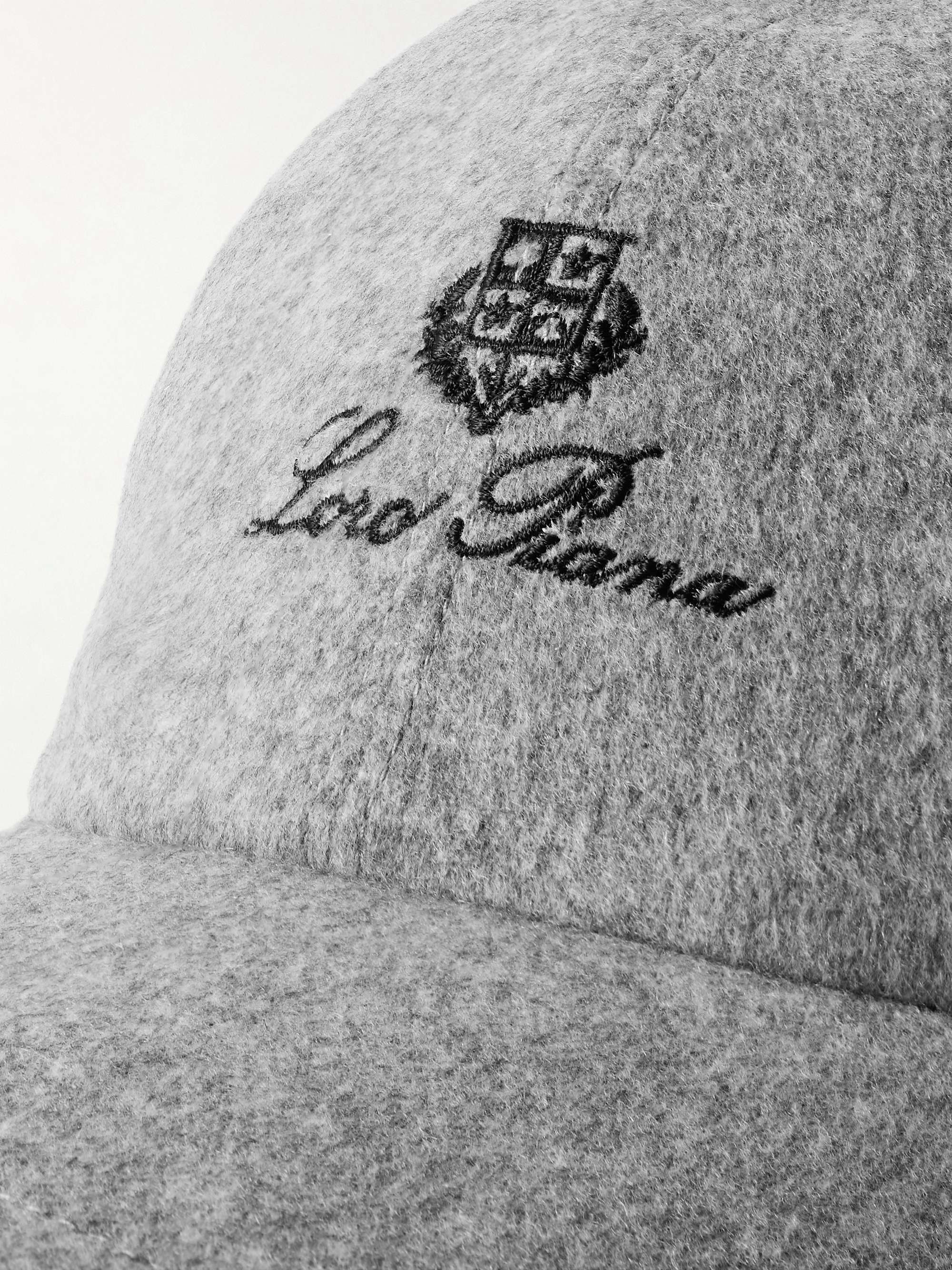 LORO PIANA Logo-Embroidered Storm System® Baby Cashmere Baseball Cap