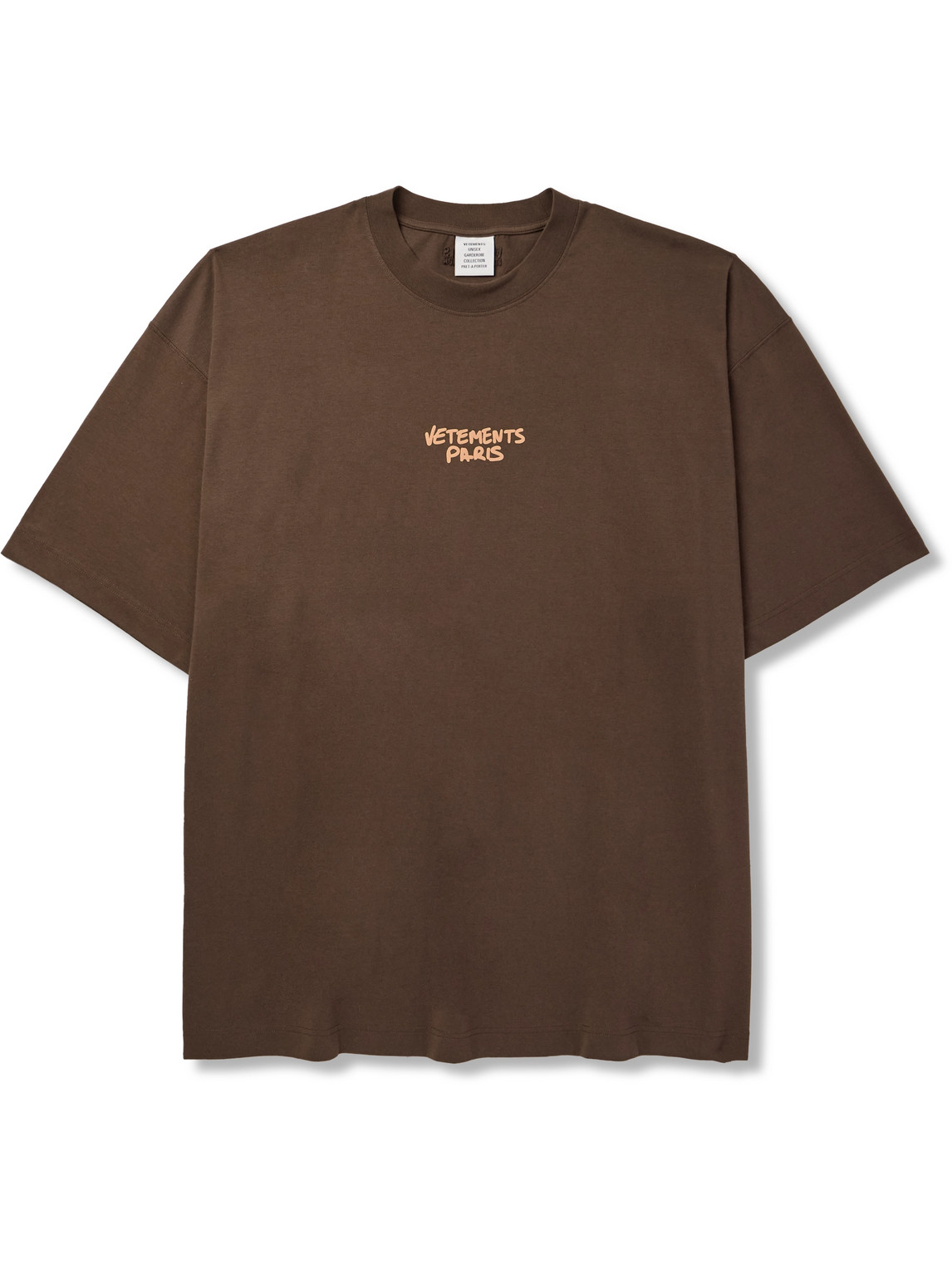 VETEMENTS LOGO-PRINT COTTON-JERSEY T-SHIRT