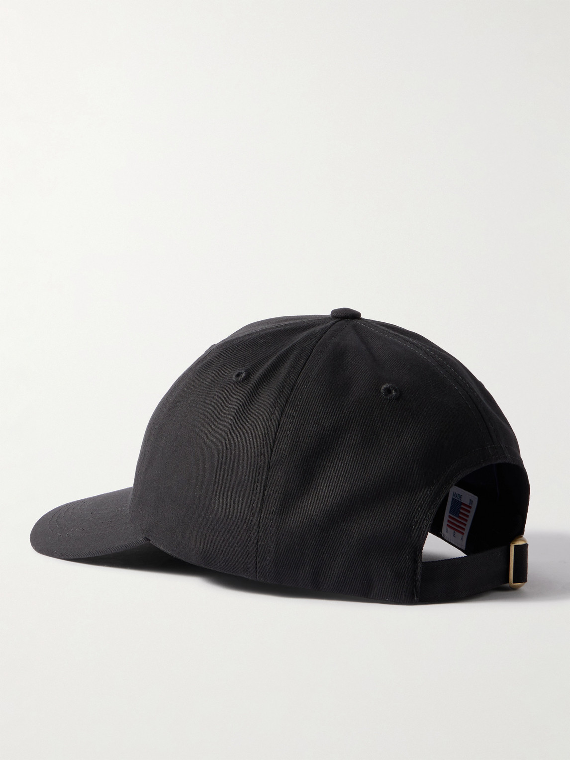 Noah Core Logo-embroidered Cotton-twill Baseball Cap In Black