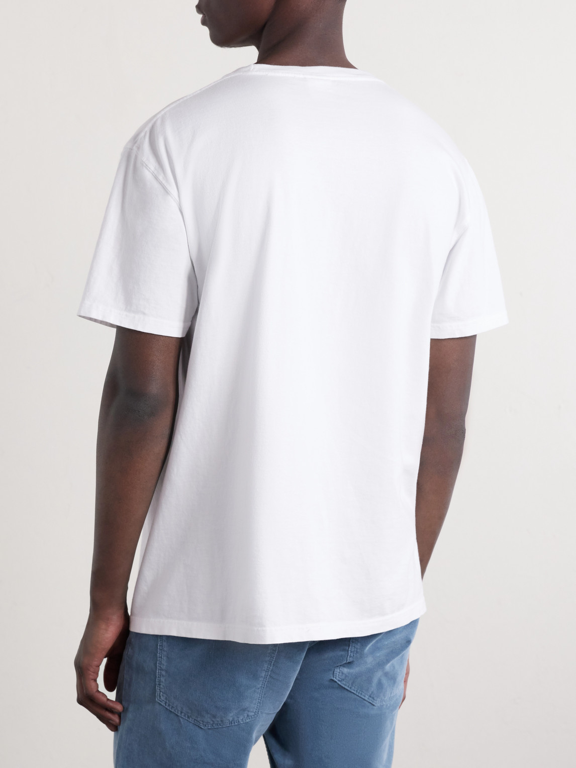 Noah Core Logo-print Cotton-blend Jersey T-shirt In Gold