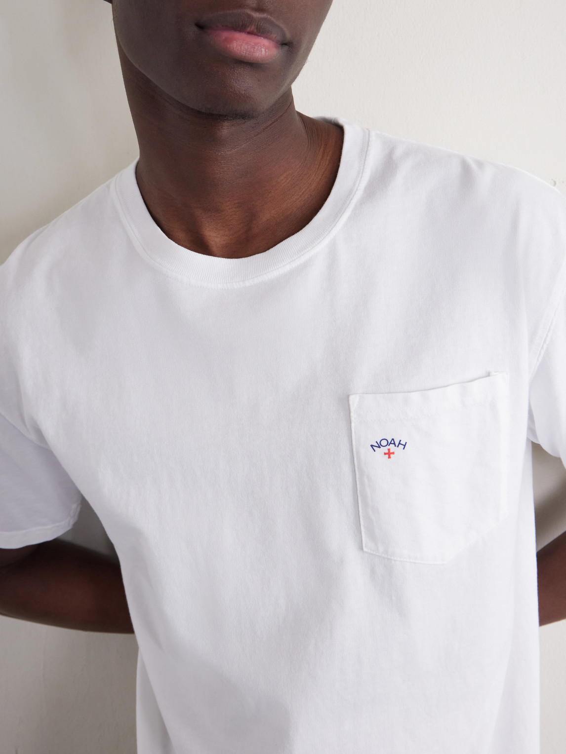 Noah Core Logo-print Cotton-blend Jersey T-shirt In Gold