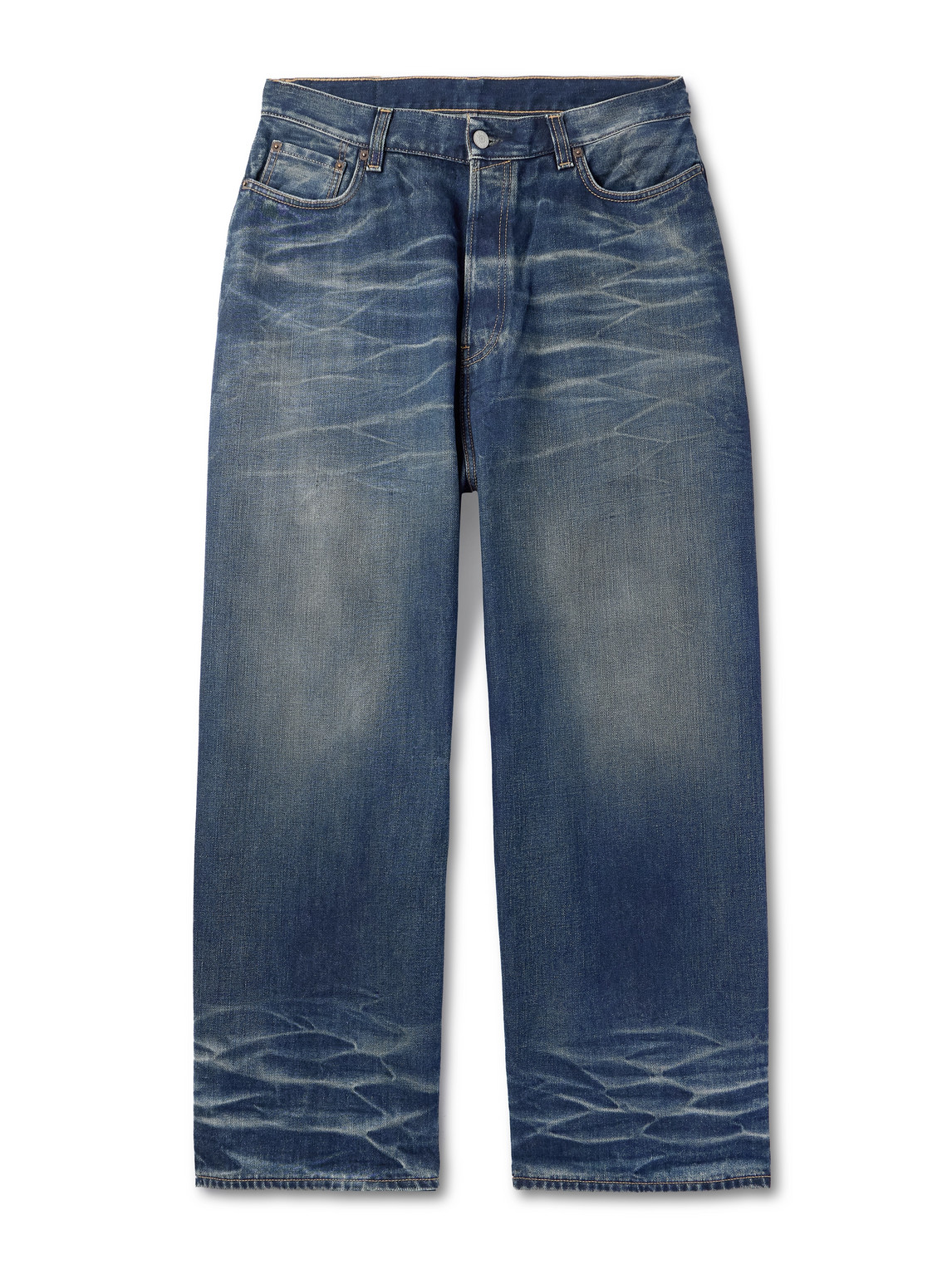 Shop Acne Studios 2023m Wide-leg Organic Jeans In Blue