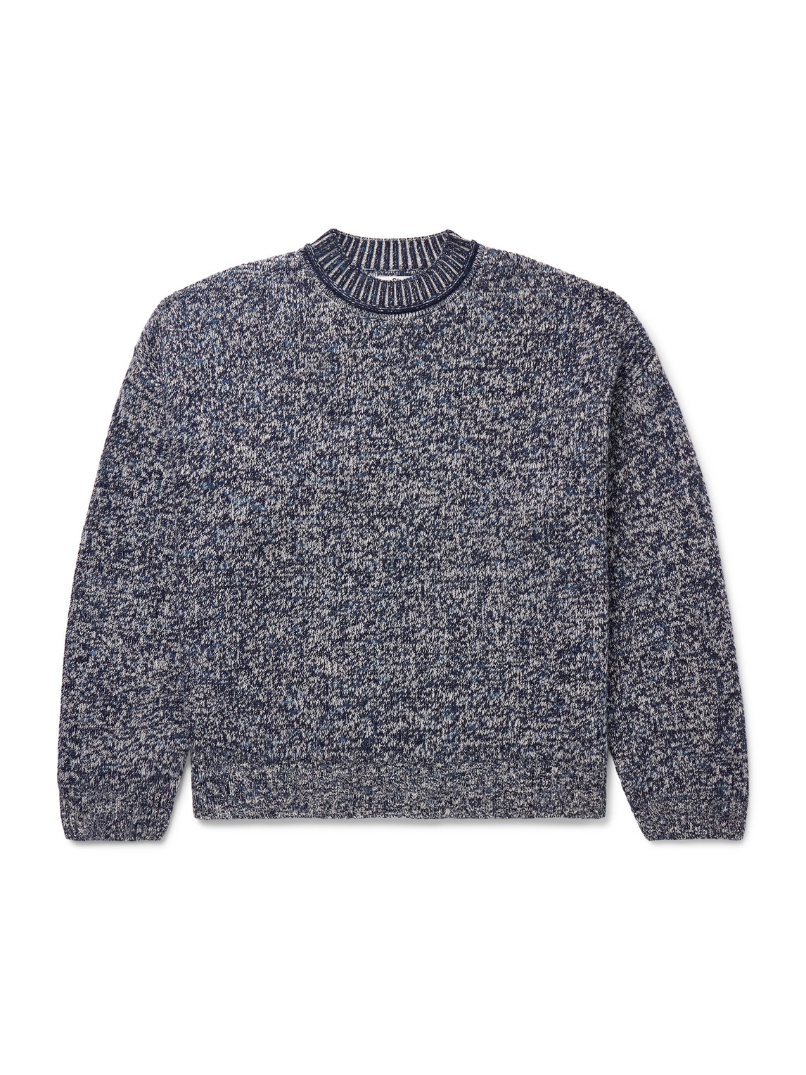 Acne Studios - Metallic Textured-Knit Sweater - Men - Blue - XS