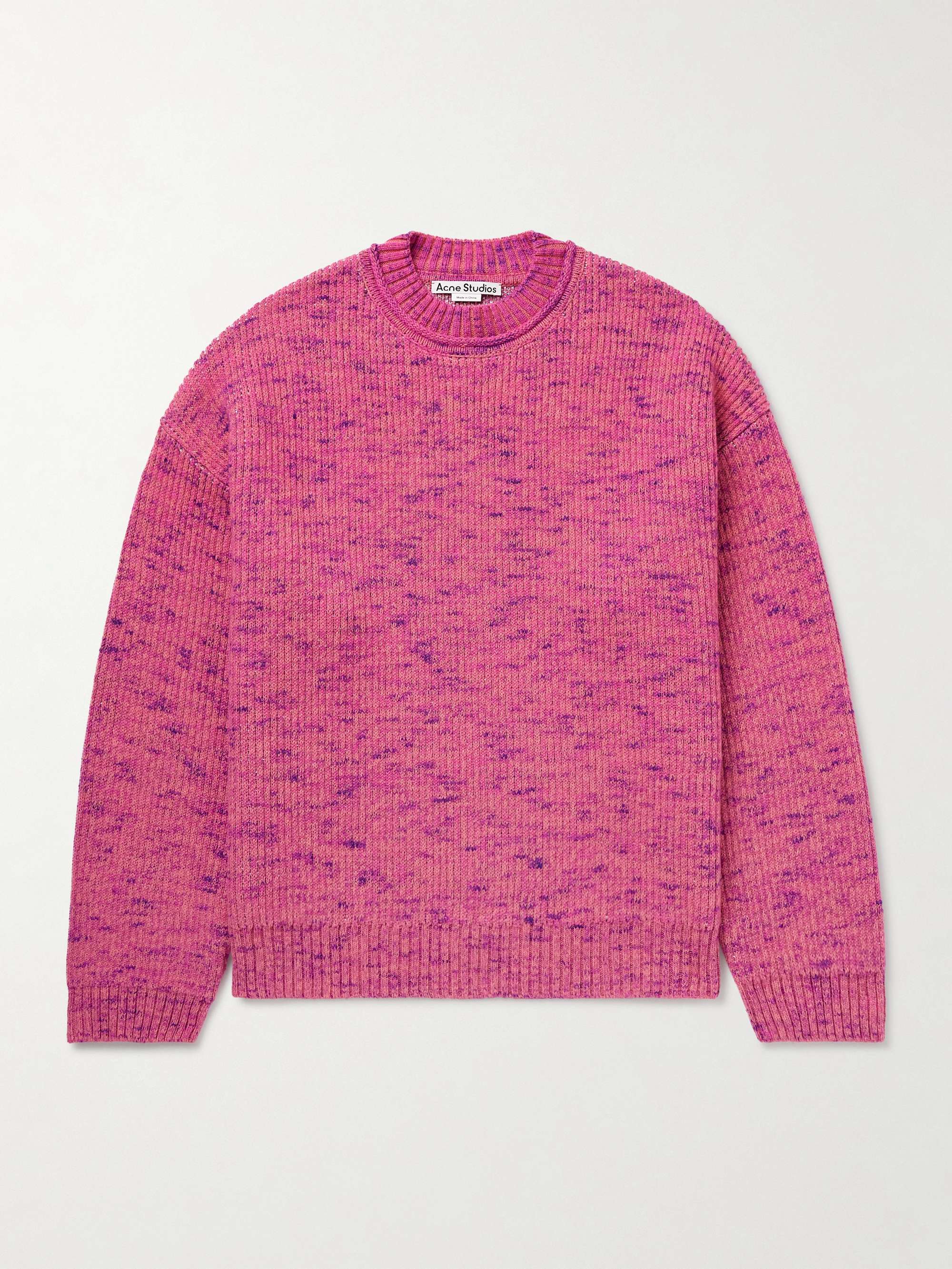 ACNE STUDIOS Metallic Ribbed-Knit Sweater for Men | MR PORTER