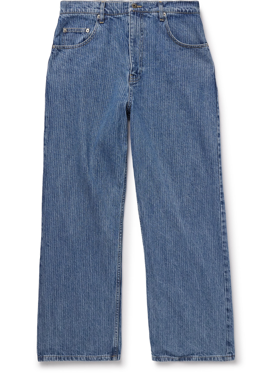 Straight-Leg Striped Jeans