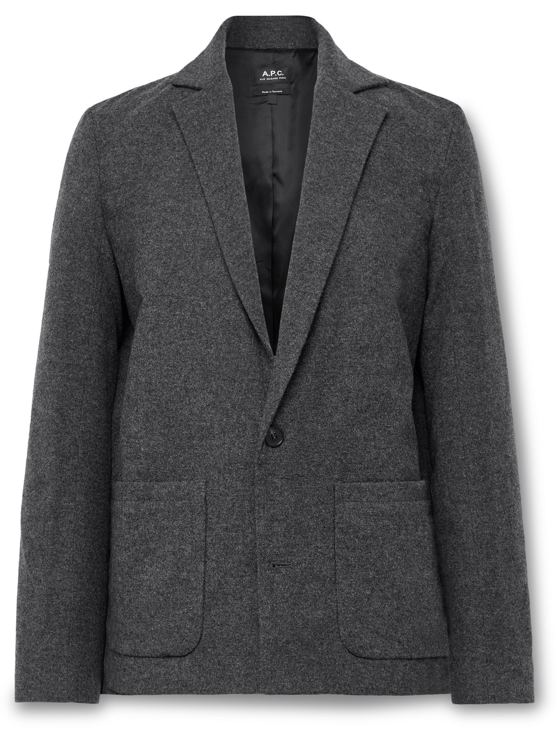 Apc Luc Jacket 48 Heather Charcoal Gray In Gray