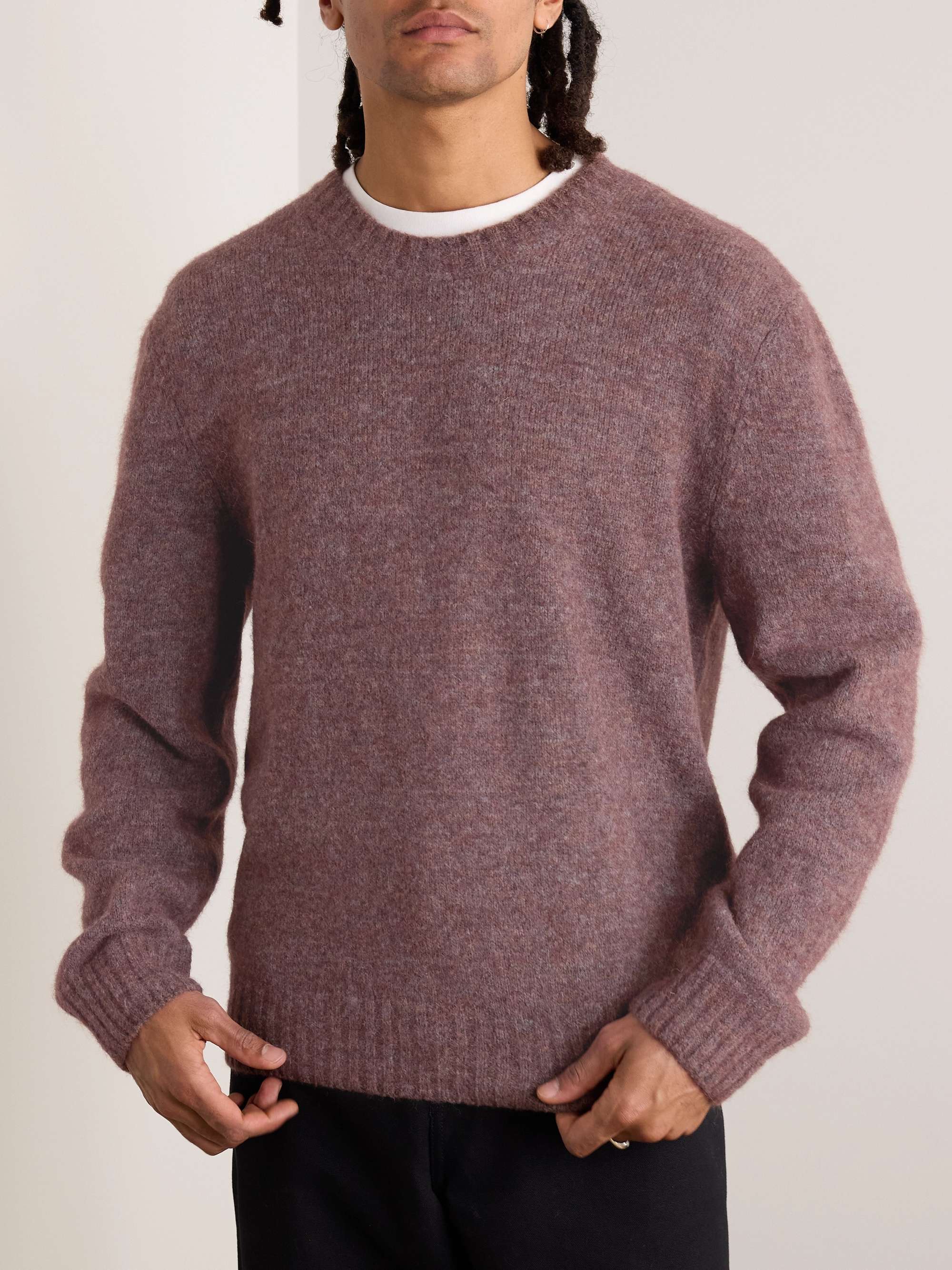 A.P.C. Lucas Brushed Knitted Sweater