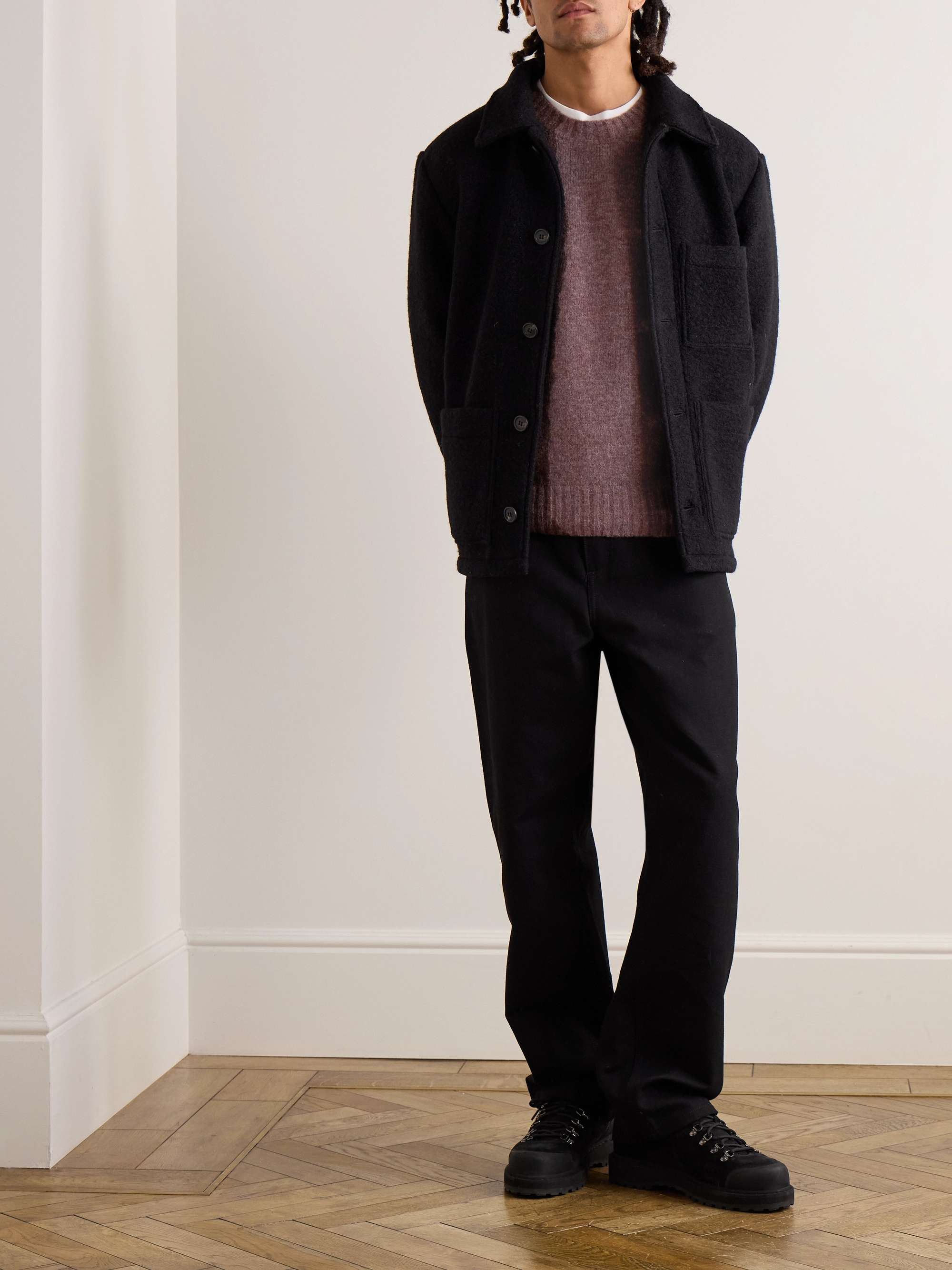 A.P.C. Lucas Brushed Knitted Sweater
