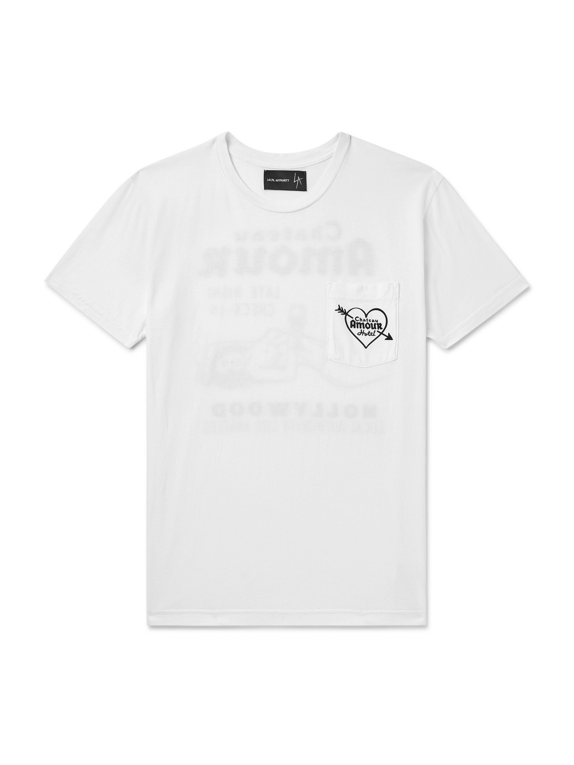 LOCAL AUTHORITY LA - Logo-Print Cotton-Jersey T-Shirt - Men - White - L