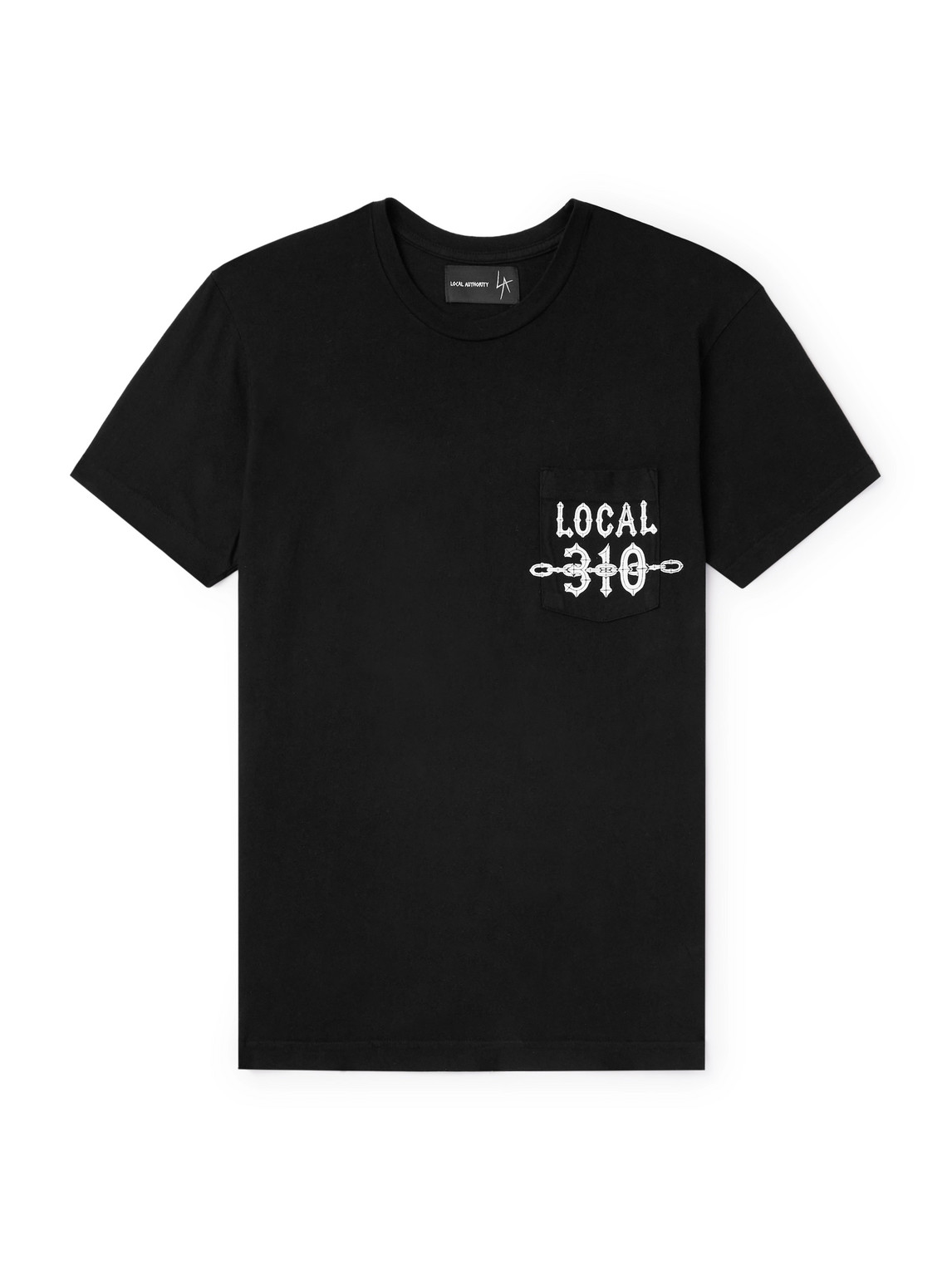 LOCAL AUTHORITY LA - LA Chains Logo-Print Cotton-Jersey T-Shirt - Men - Black - S