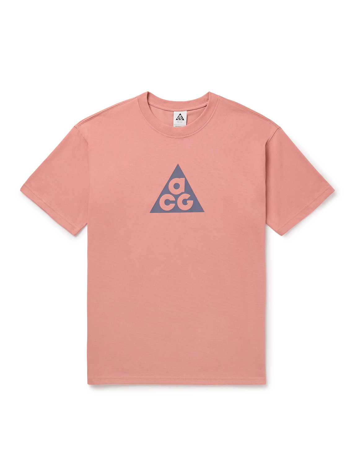 Nike Nrg Acg Logo-print Dri-fit T-shirt In Pink