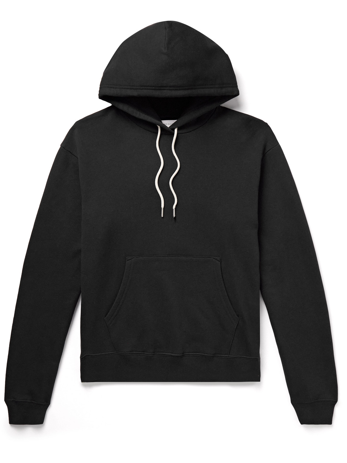 John Elliott Beach Cotton-jersey Hoodie In Black