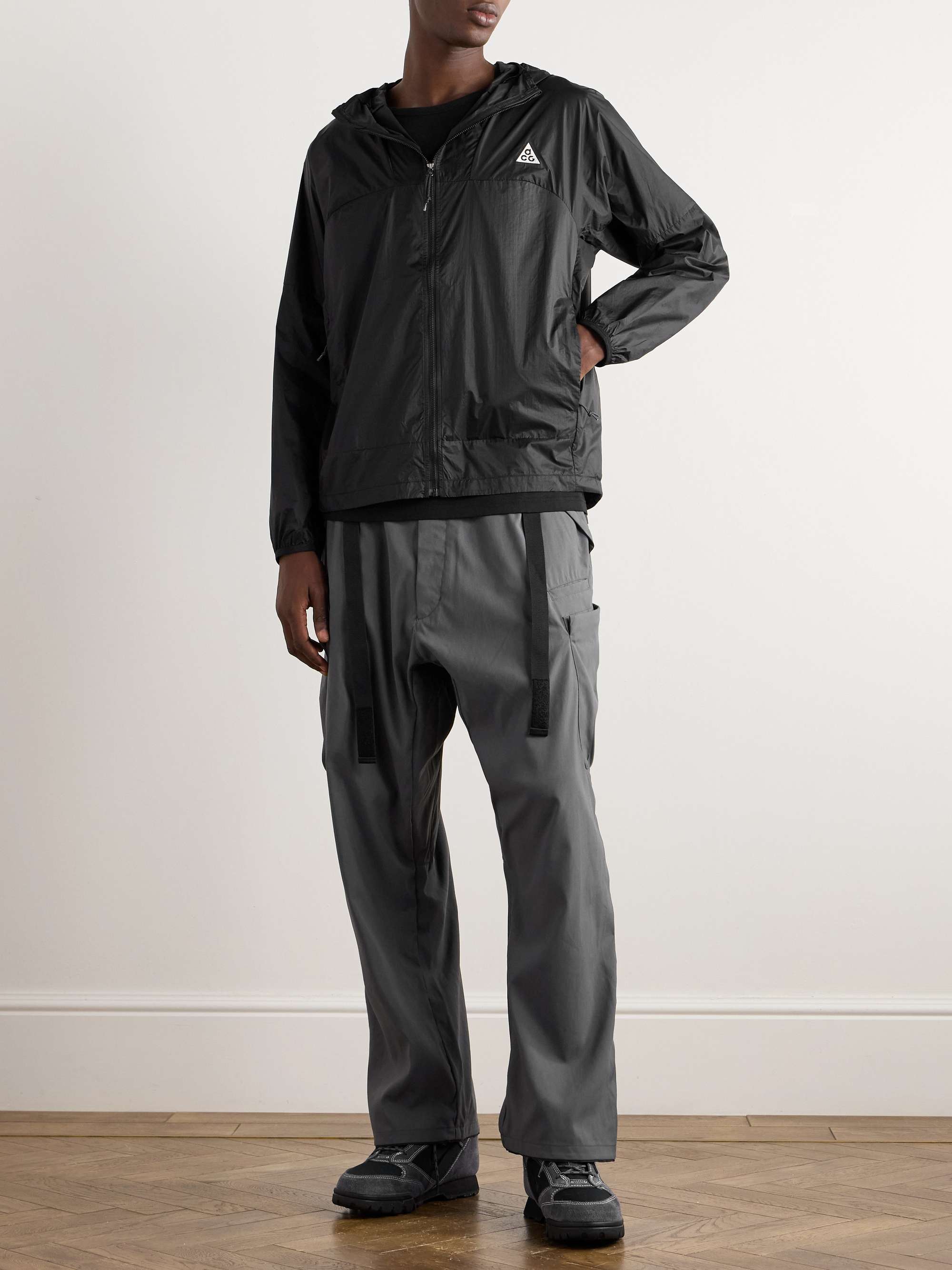 NIKE ACG Cinder Cone Logo-Embroidered Nylon Hooded Jacket