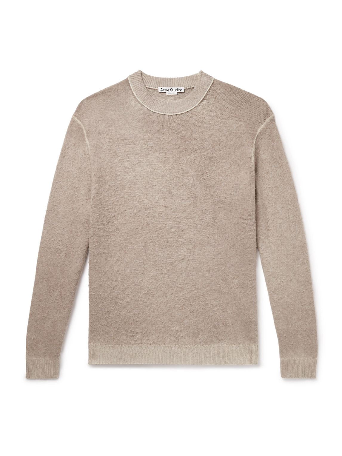 Karpo Brushed Wool, Cotton and Cashmere-Blend Sweater