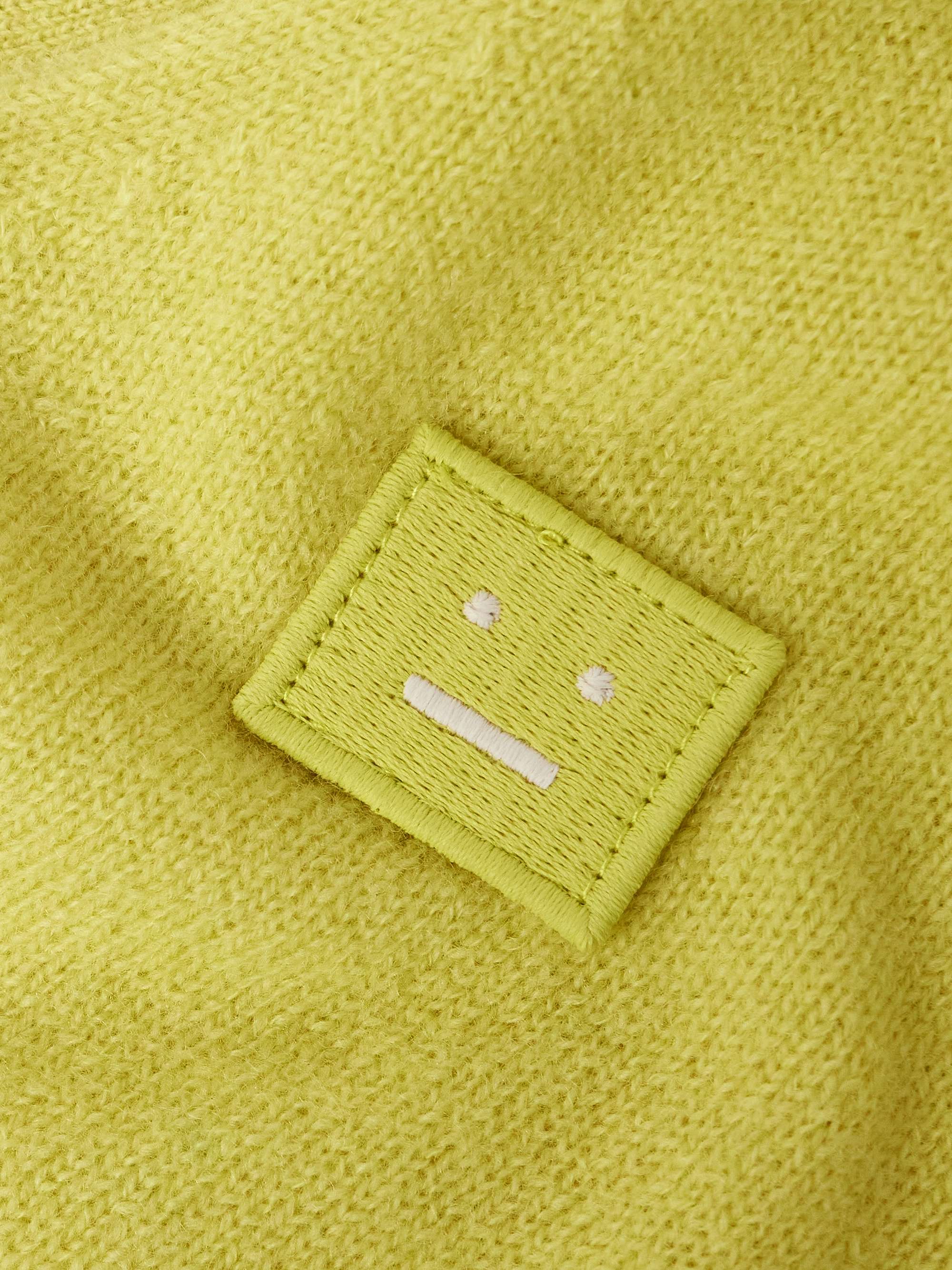 ACNE STUDIOS Keve Logo-Appliquéd Wool Cardigan