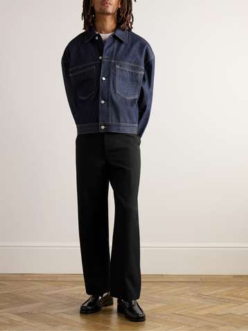 Acne Studios - Pinstripe trousers - Navy blue