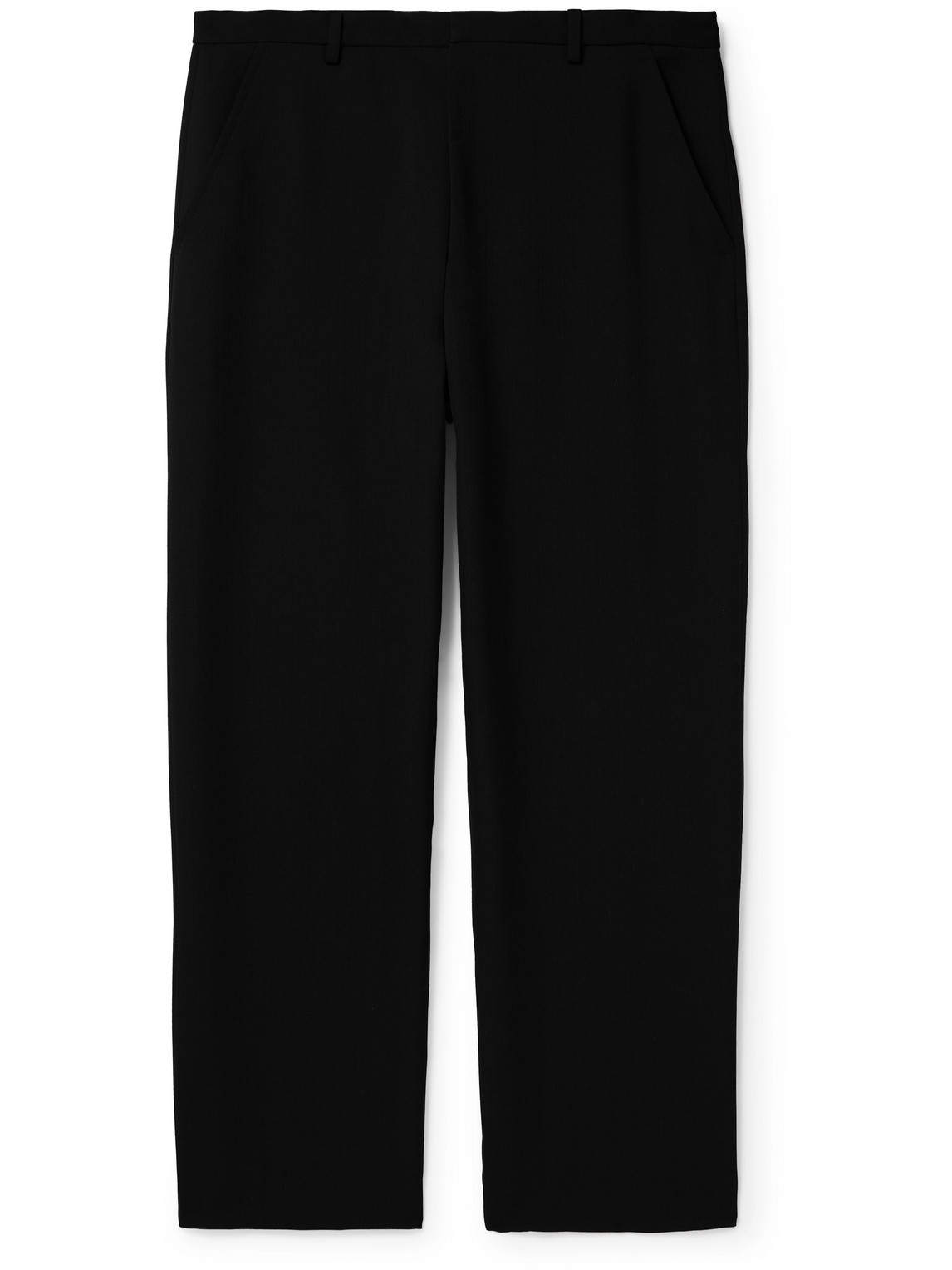 Acne Studios Prop Straight-leg Canvas Trousers In Black