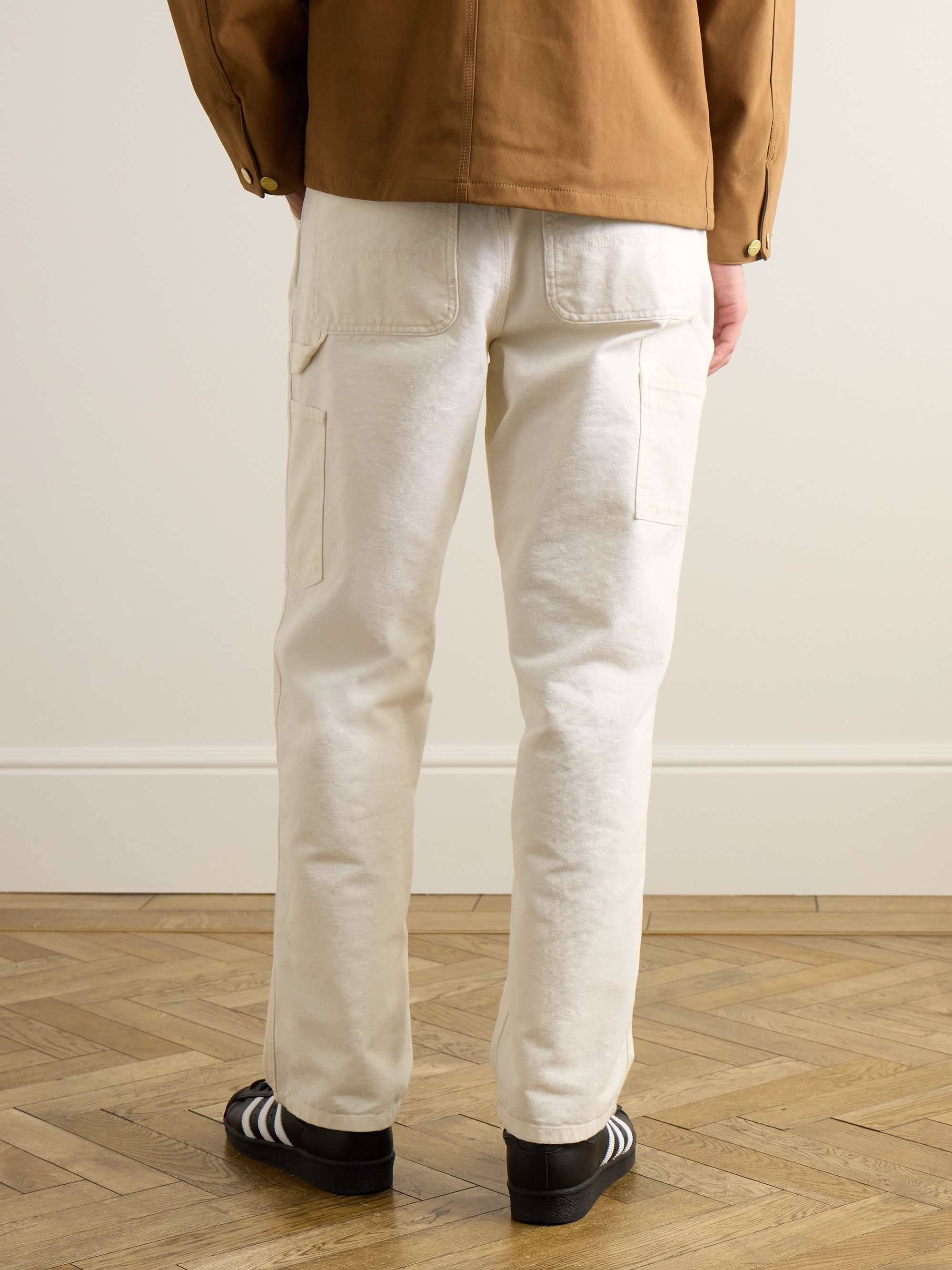 CARHARTT WIP Single Knee Straight-Leg Organic Cotton-Canvas Trousers