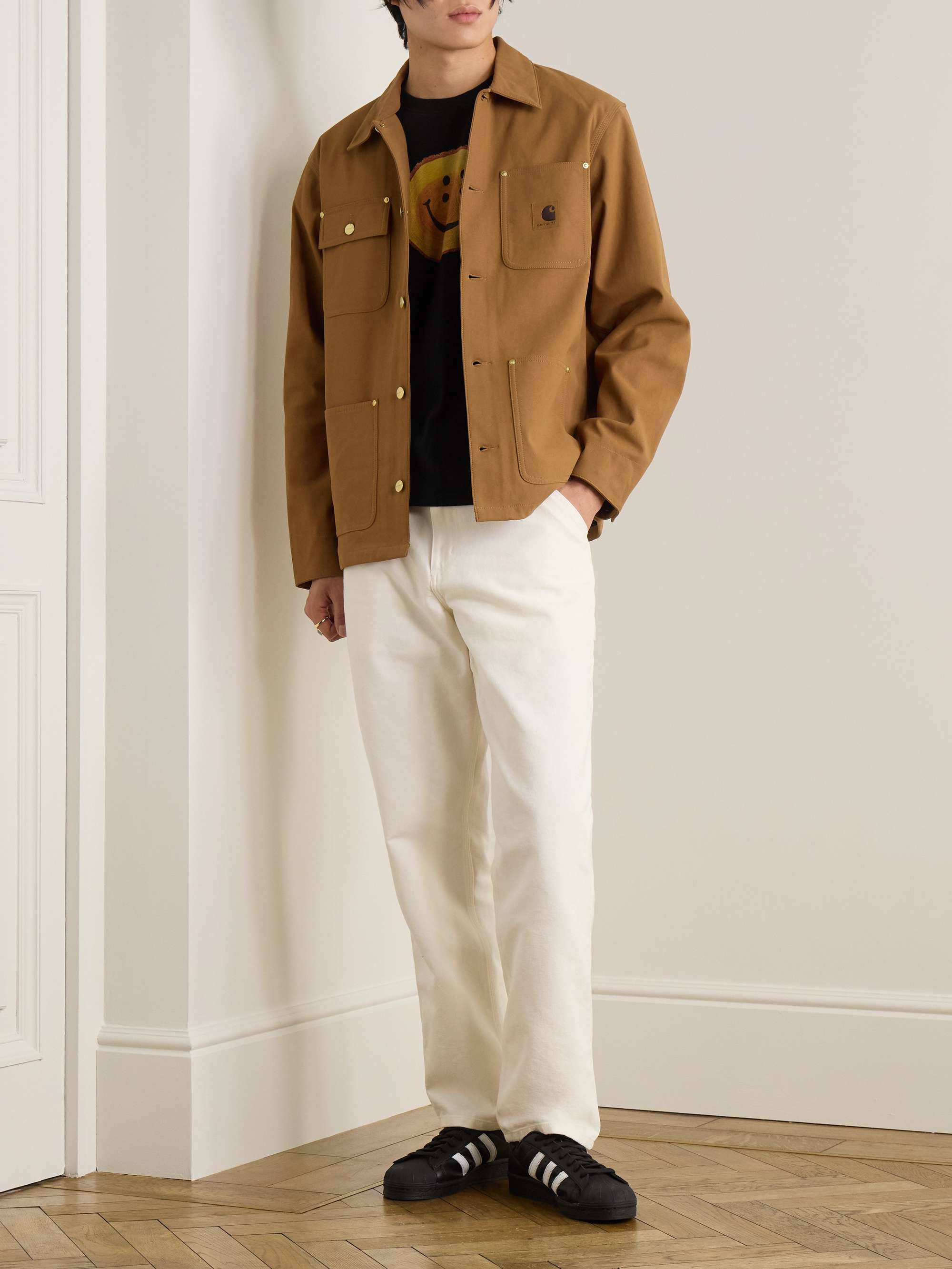 CARHARTT WIP Single Knee Straight-Leg Organic Cotton-Canvas Trousers