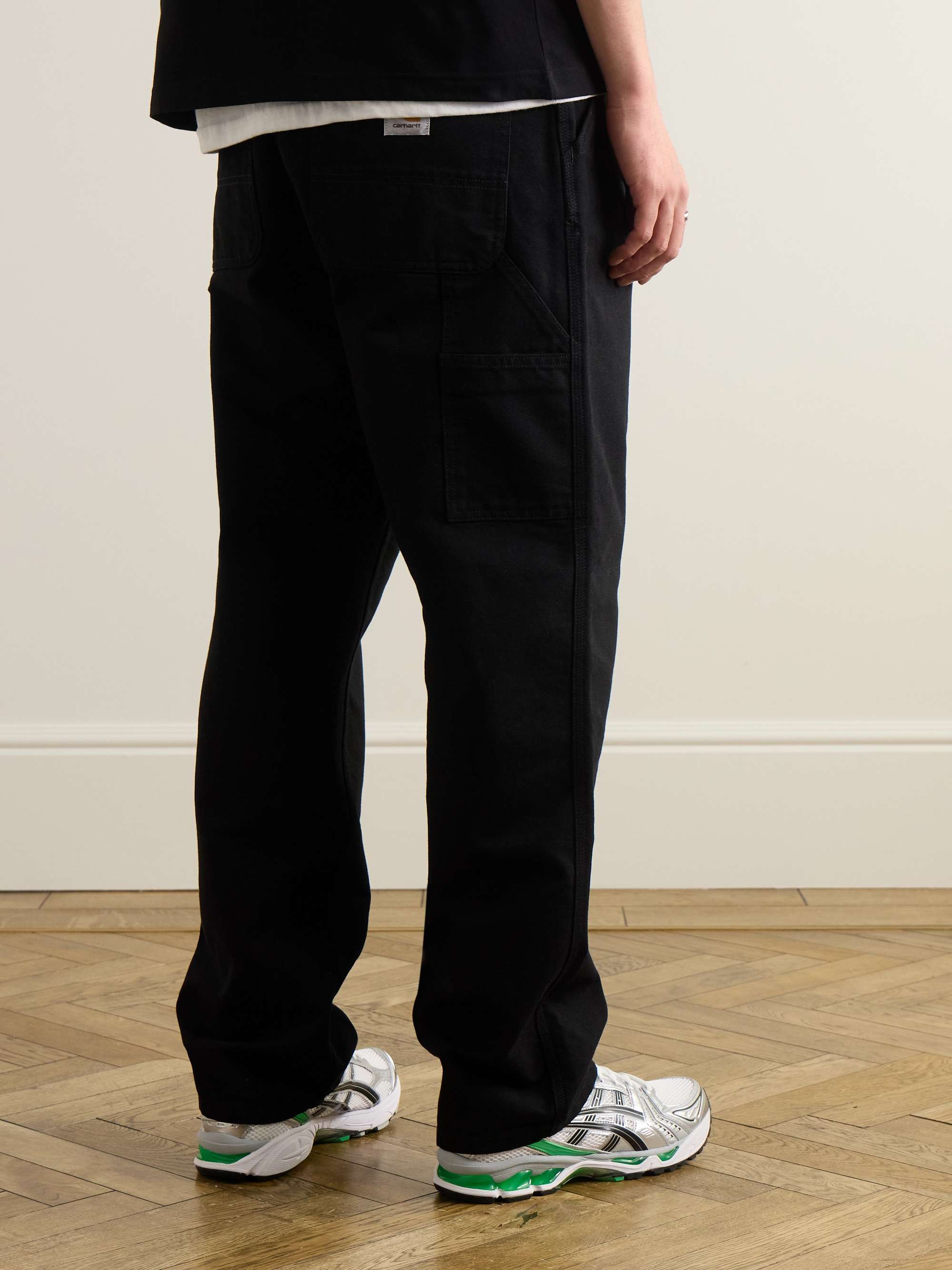 CARHARTT WIP Single Knee Straight-Leg Organic Cotton-Canvas Trousers