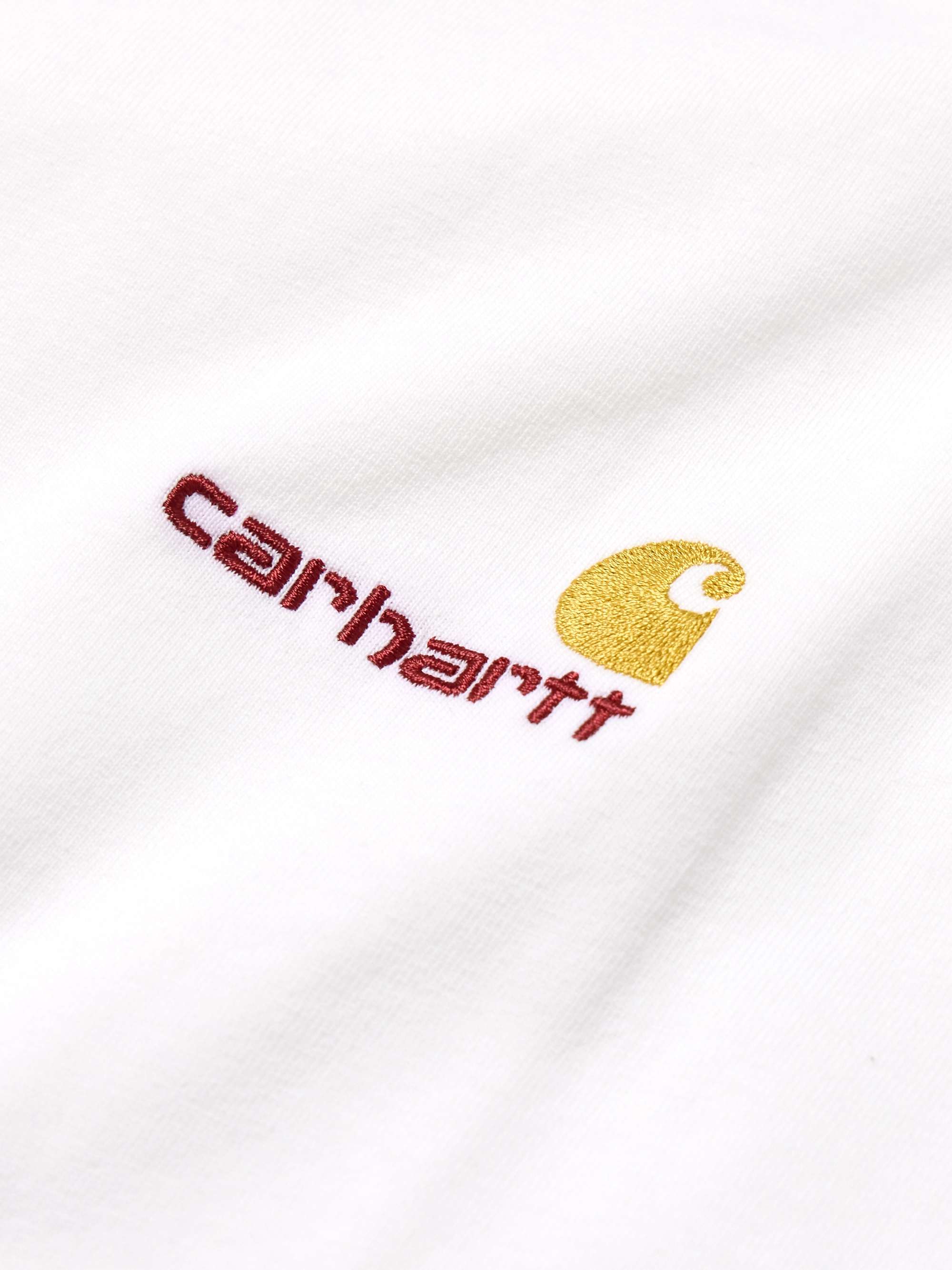 CARHARTT WIP American Script Logo-Embroidered Organic Cotton-Jersey T-Shirt