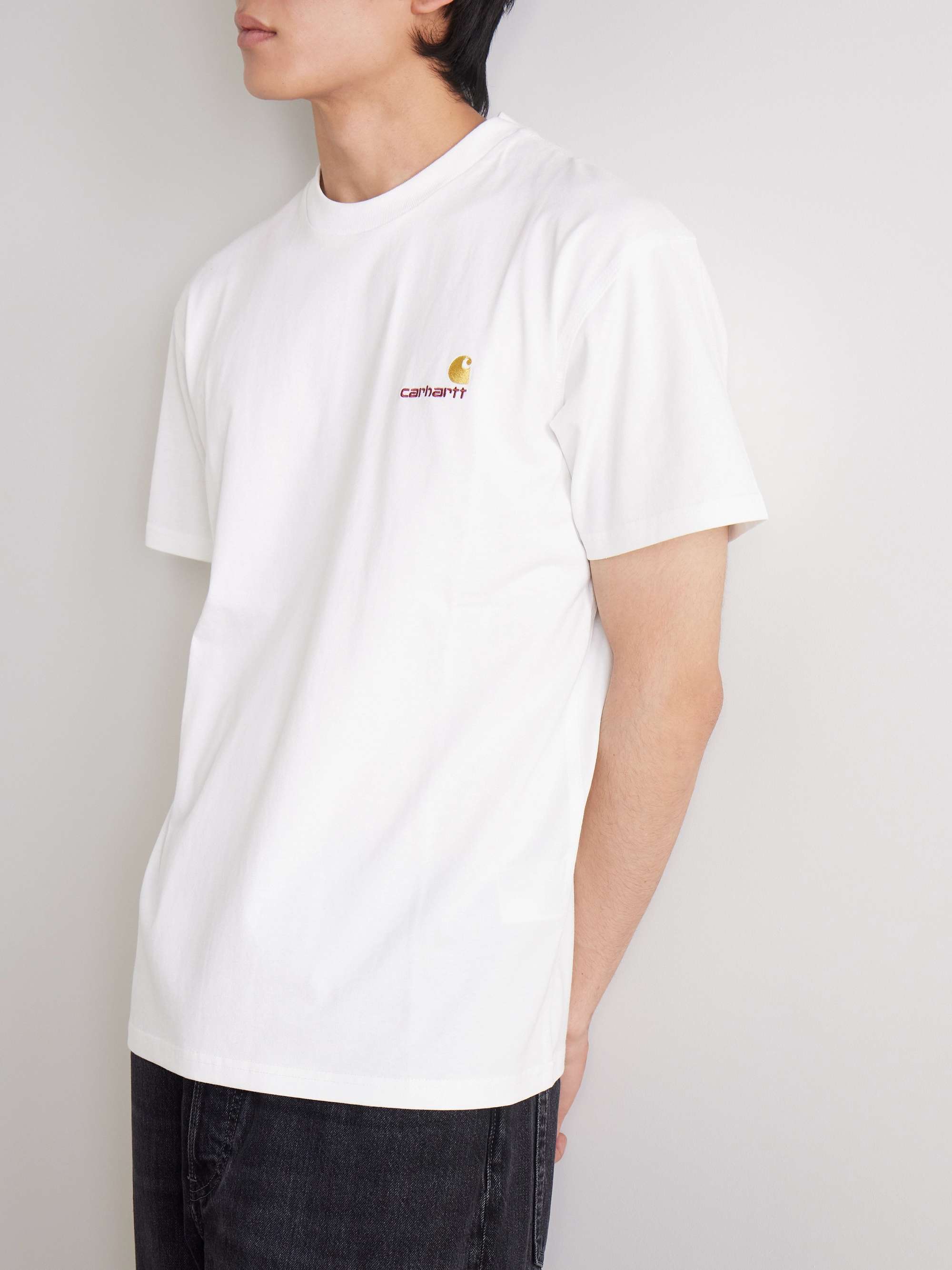 CARHARTT WIP American Script Logo-Embroidered Organic Cotton-Jersey T-Shirt