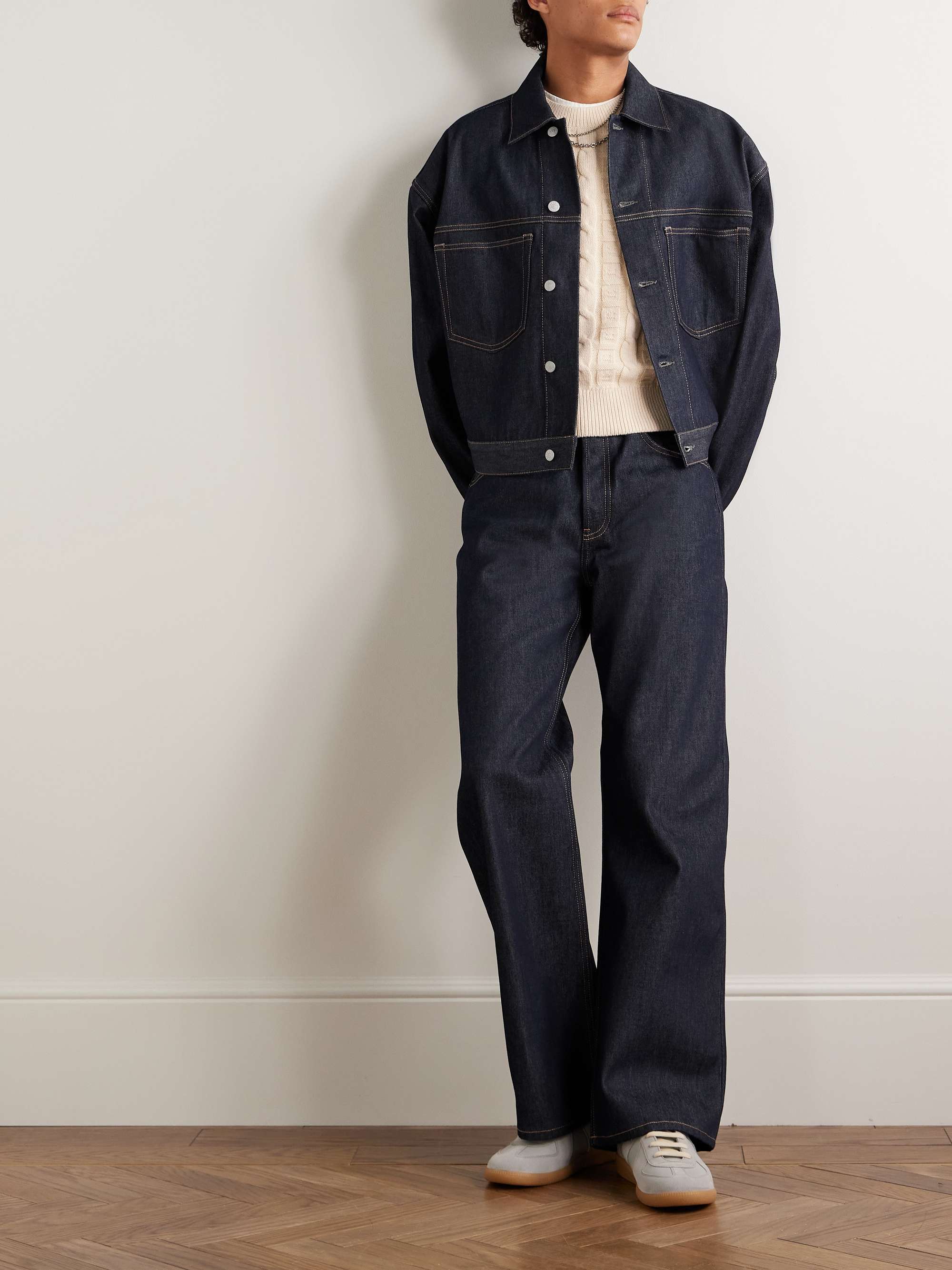 Acne studios wide leg jeans deals