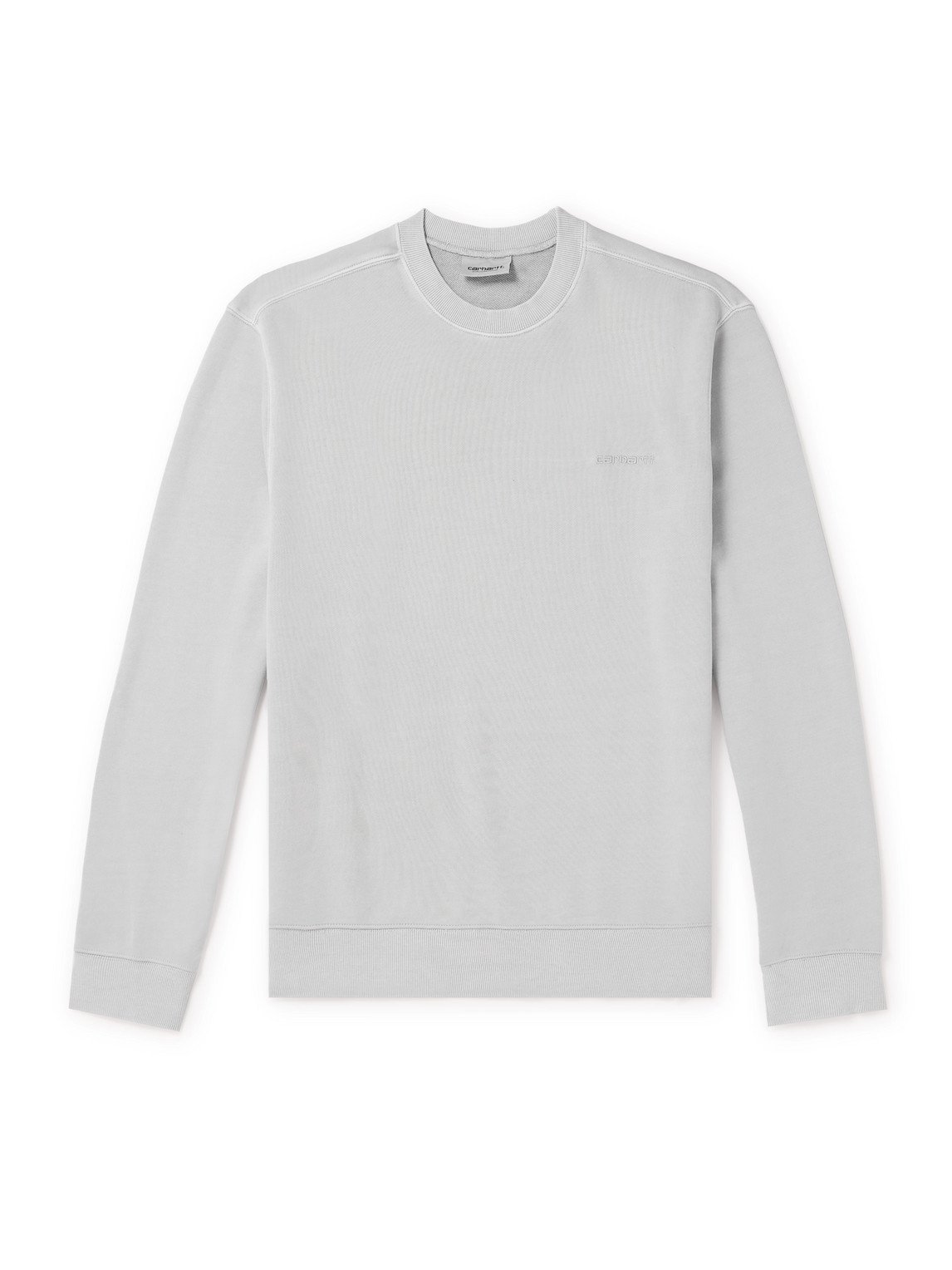 Carhartt Duster Script Logo-embroidered Sweatshirt In Gray