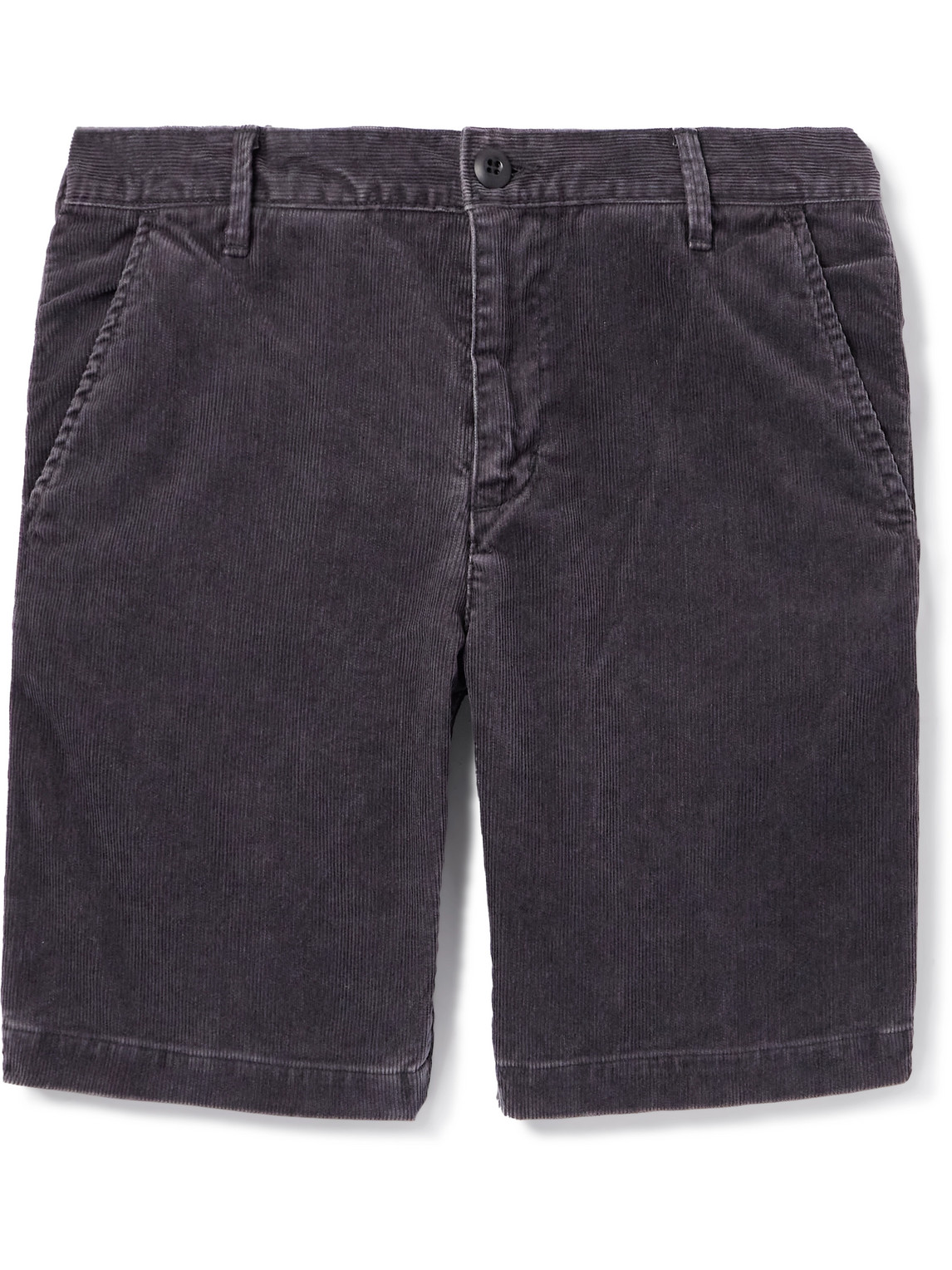 Straight-Leg Cotton-Blend Corduroy Shorts