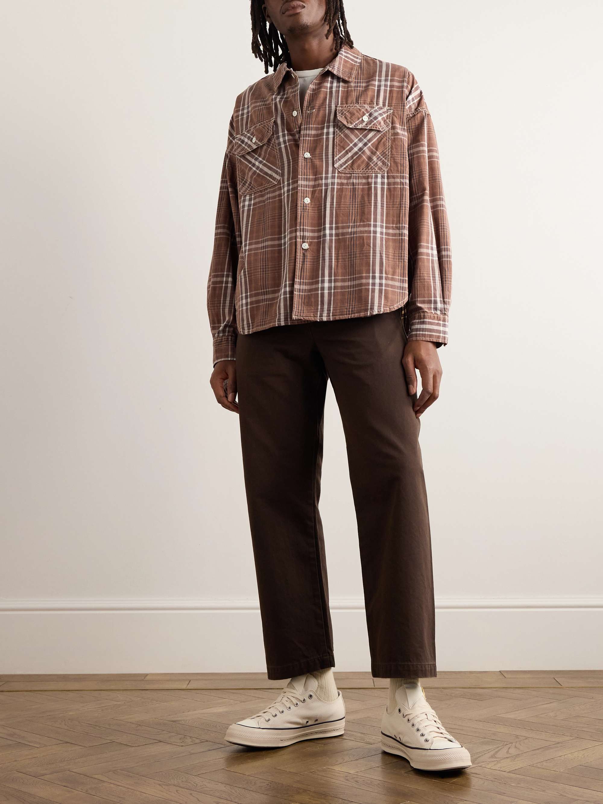 REMI RELIEF Checked Cotton-Twill Shirt for Men | MR PORTER