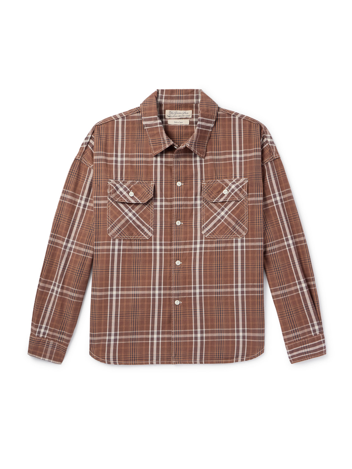 Remi Relief - Checked Cotton-Twill Shirt - Men - Brown - XL