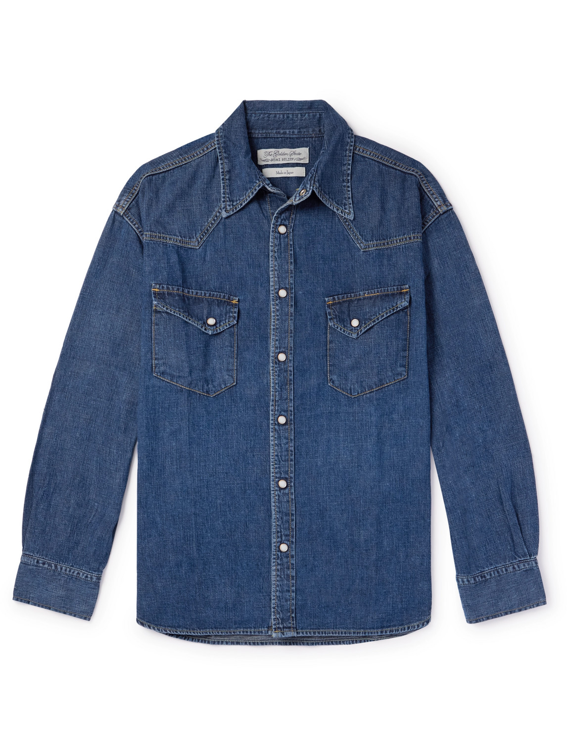 Remi Relief - Denim Western Shirt - Curated Menswear
