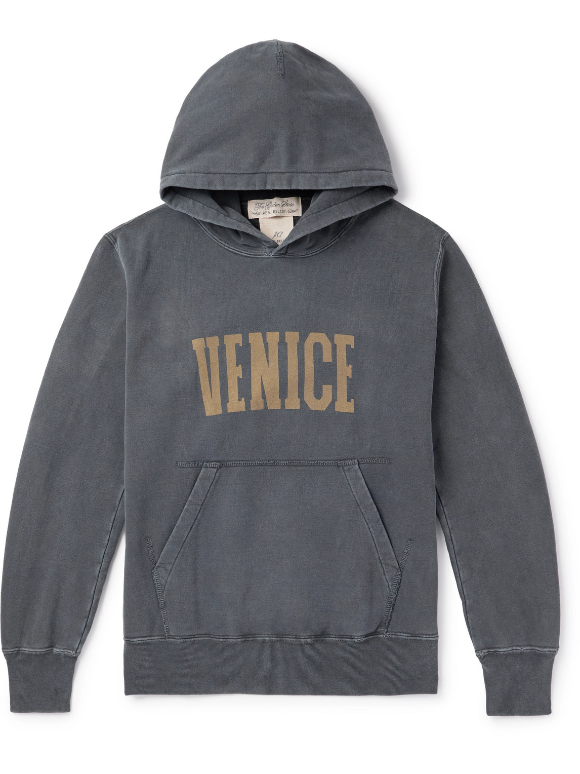 Logo-Print Cotton-Fleece Hoodie