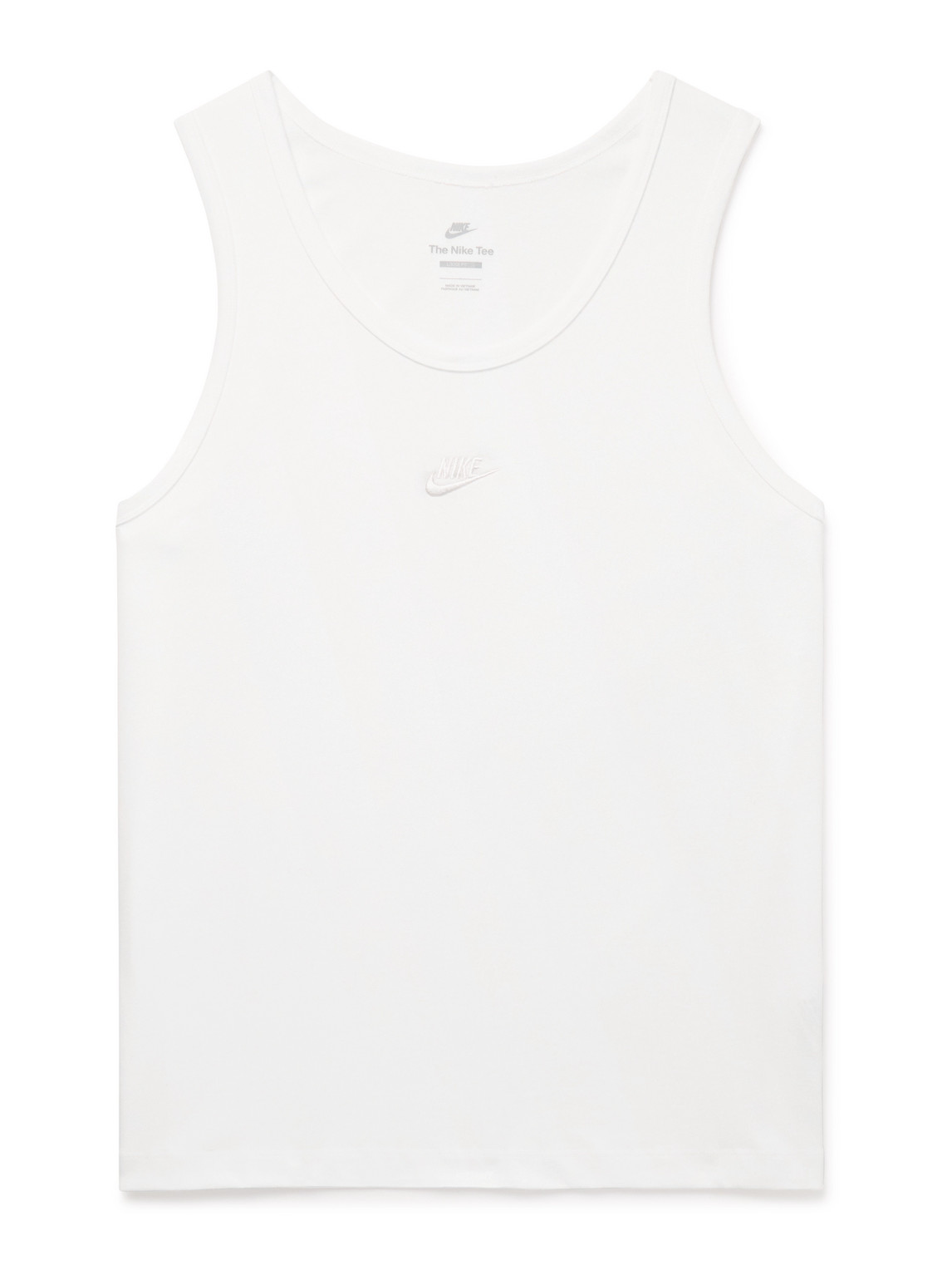 Premium Essentials Logo-Embroidered Cotton-Jersey Tank Top