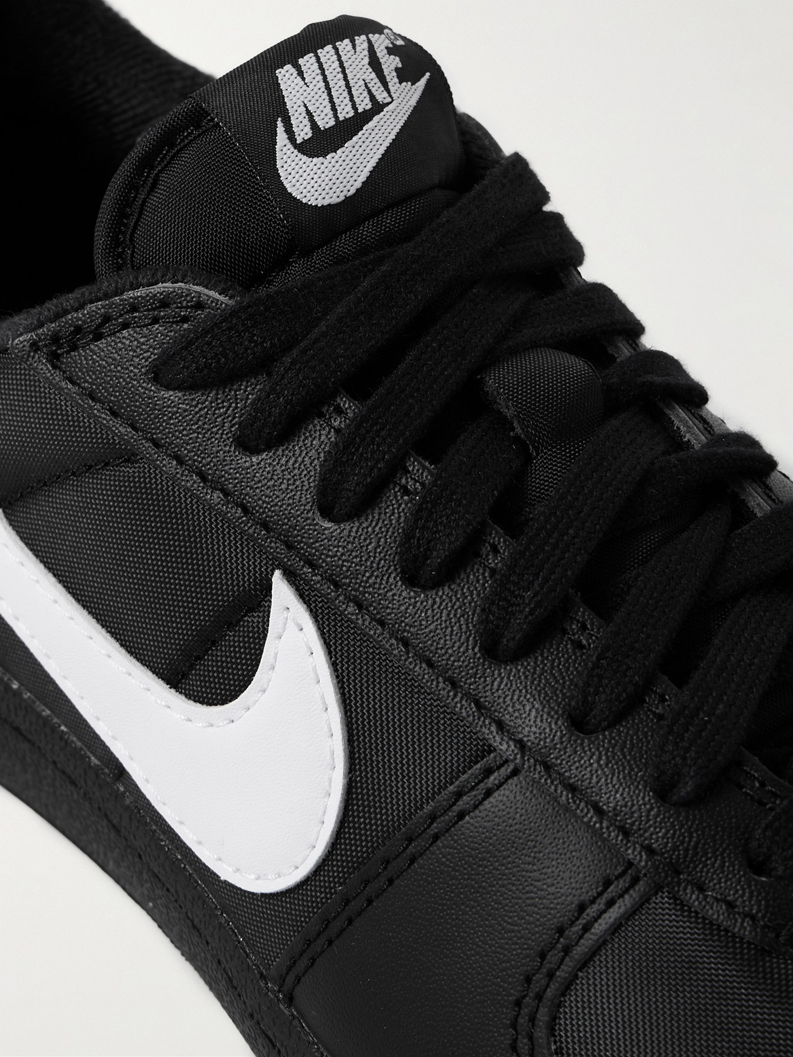 Shop Nike Field General 82 Shell And Leather Sneakers In Black